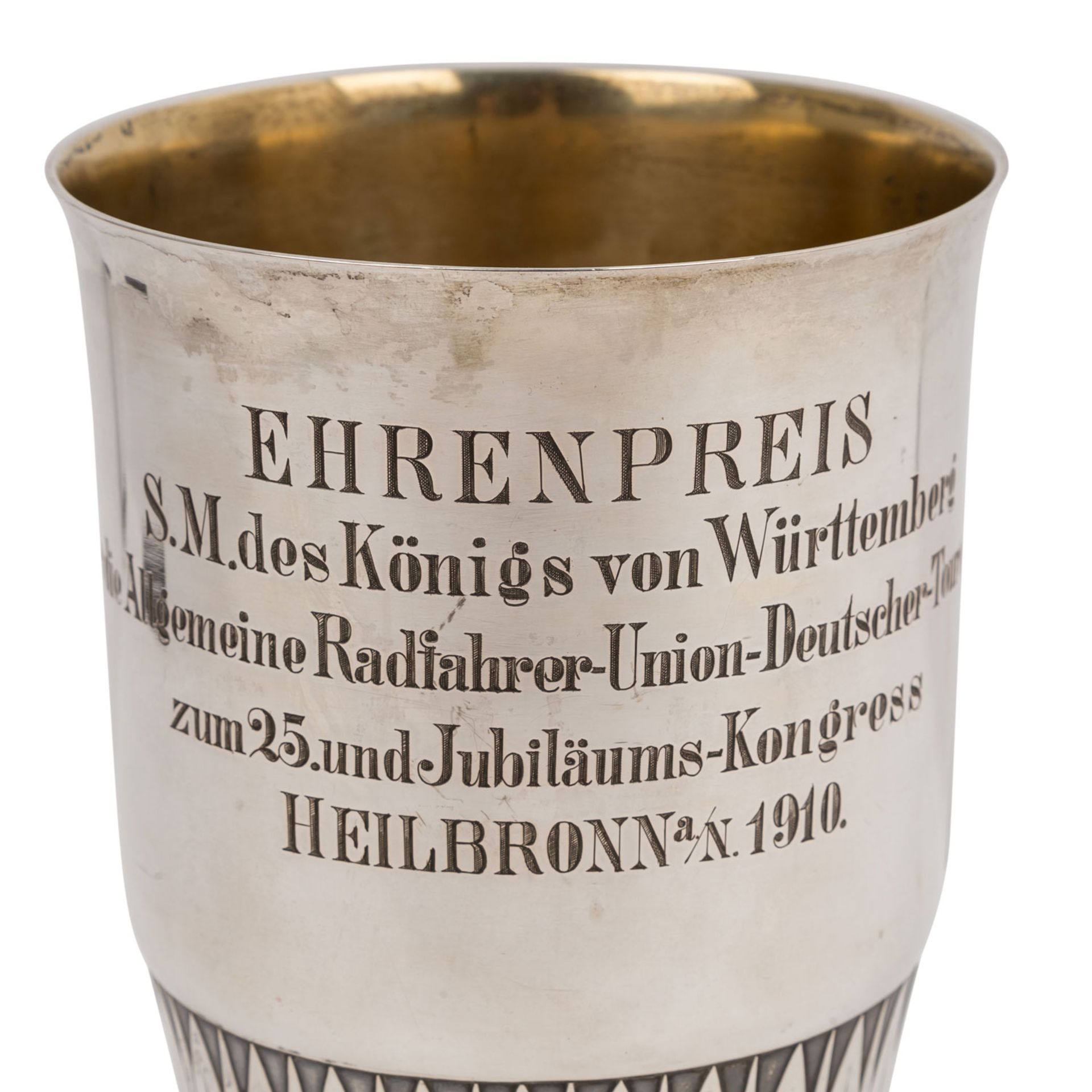König von Württemberg - Ehrenpokal als "EhrenpreisS.M. des Königs von Württemberg für die Allgemeine - Bild 4 aus 4