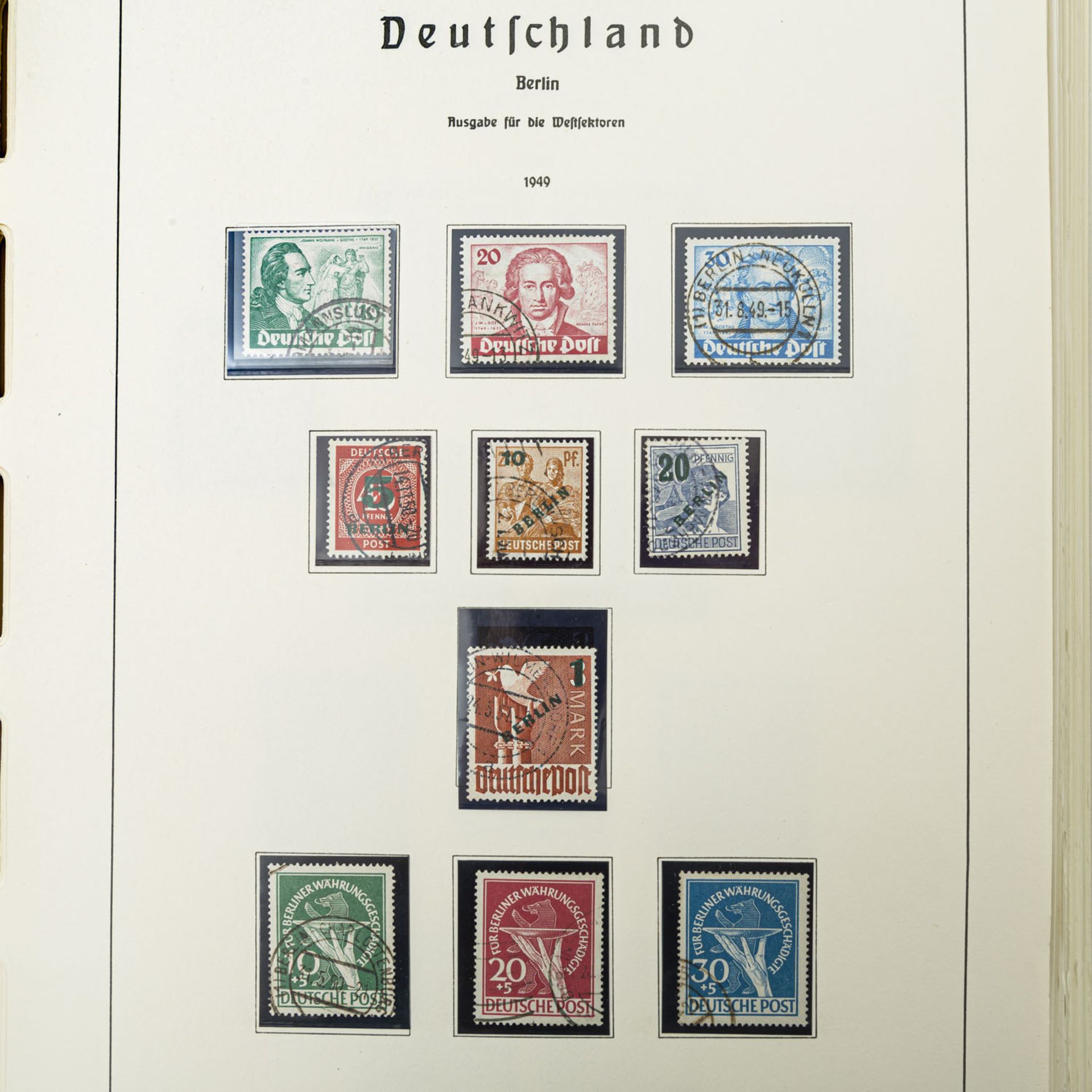 Berlin - 1949/90, gestempelte Sammlung,Vordruckalbum. ca. 3.500 Euro Katalogwert, dabei u.a. - Bild 3 aus 3