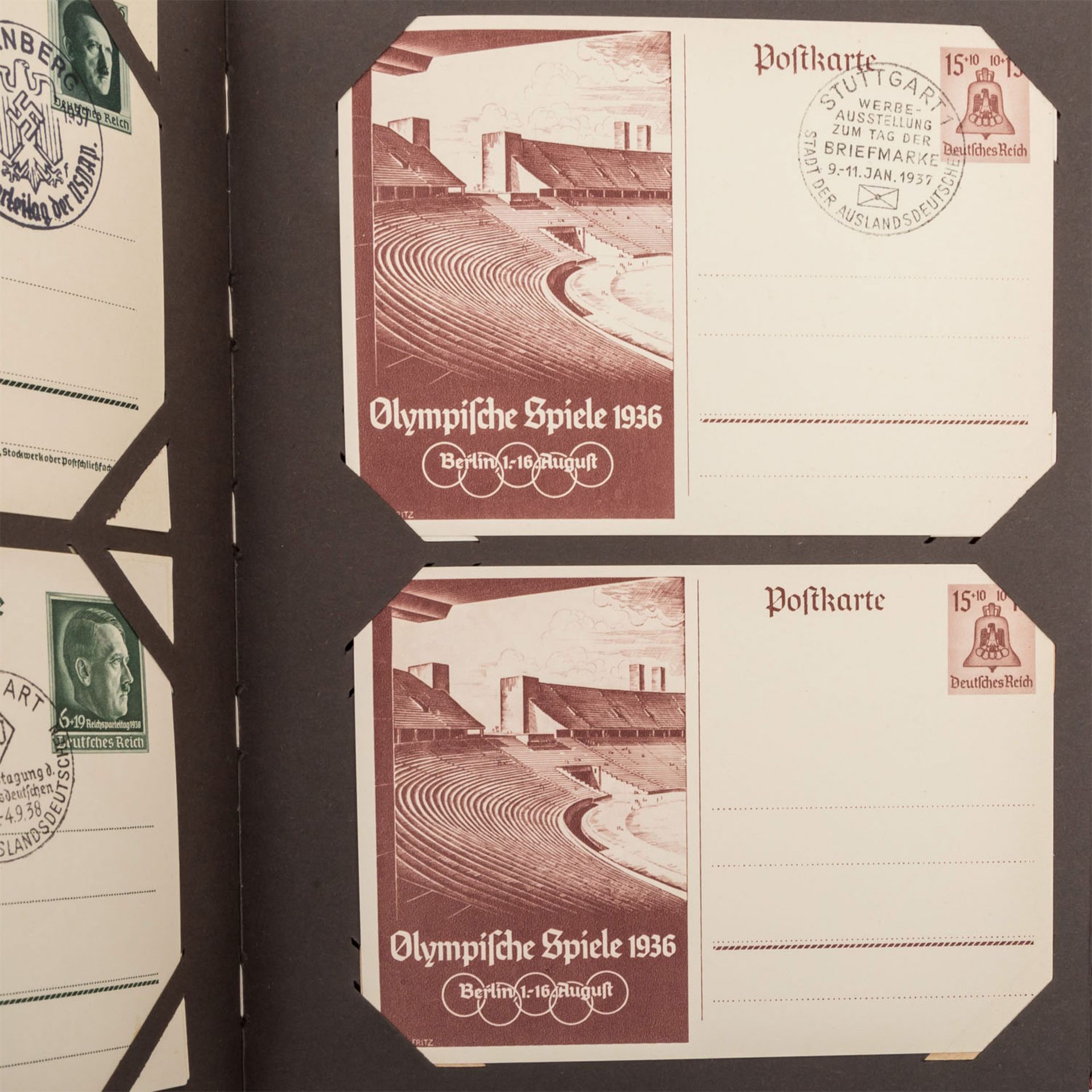 Deutsches Reich / III. Reich - Postkartenalbum mitca. 200 ungebrauchten Ganzsachen Karten.German - Bild 4 aus 6
