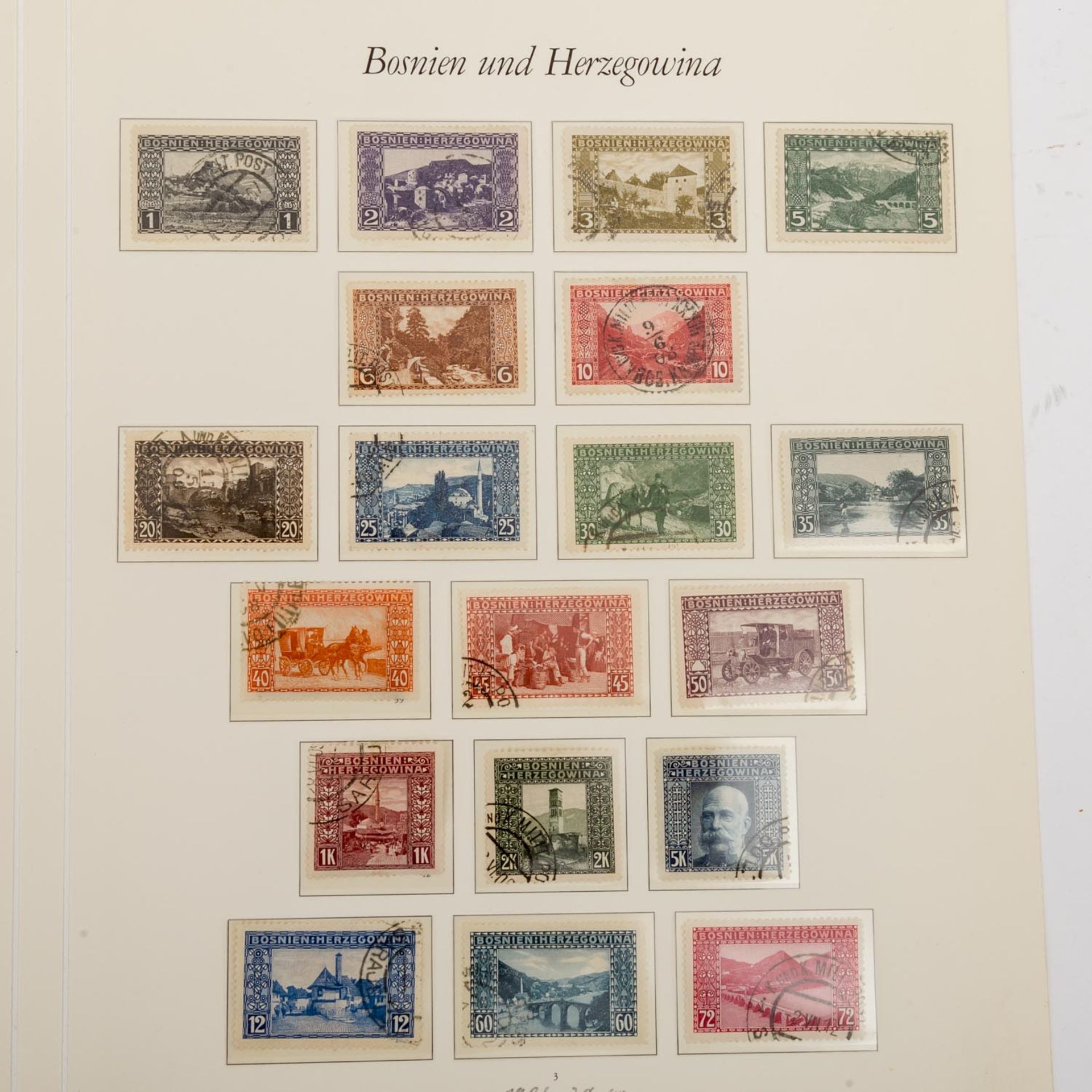 Bosnien-Herzegowina - Sammlung ex. 1878/1916,ausser in den Anfängen augenscheinlich komplette und - Bild 3 aus 6