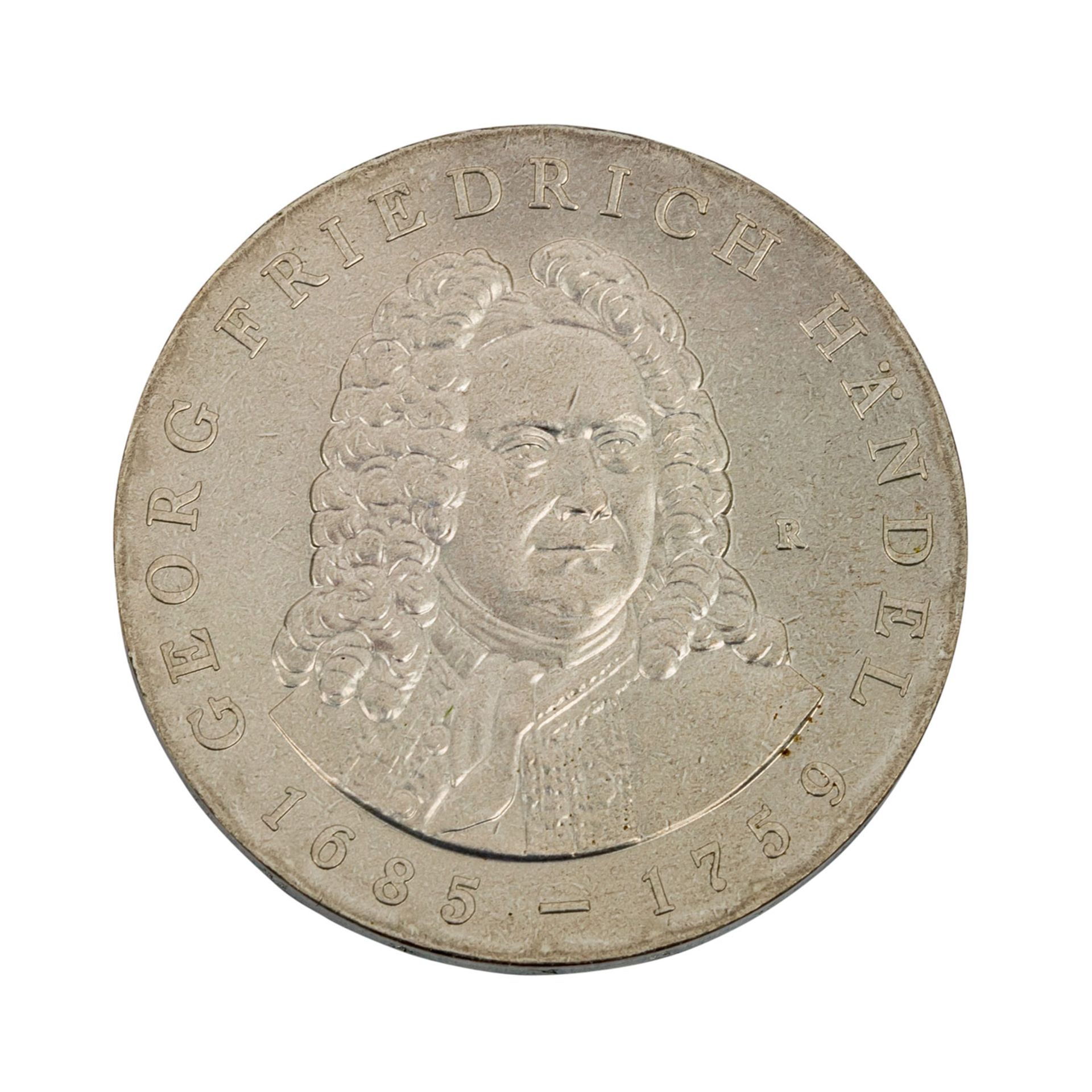 DDR - 20 Mark 1984, Händel,st.GDR - 20 Marks 1984, Handel, BU.