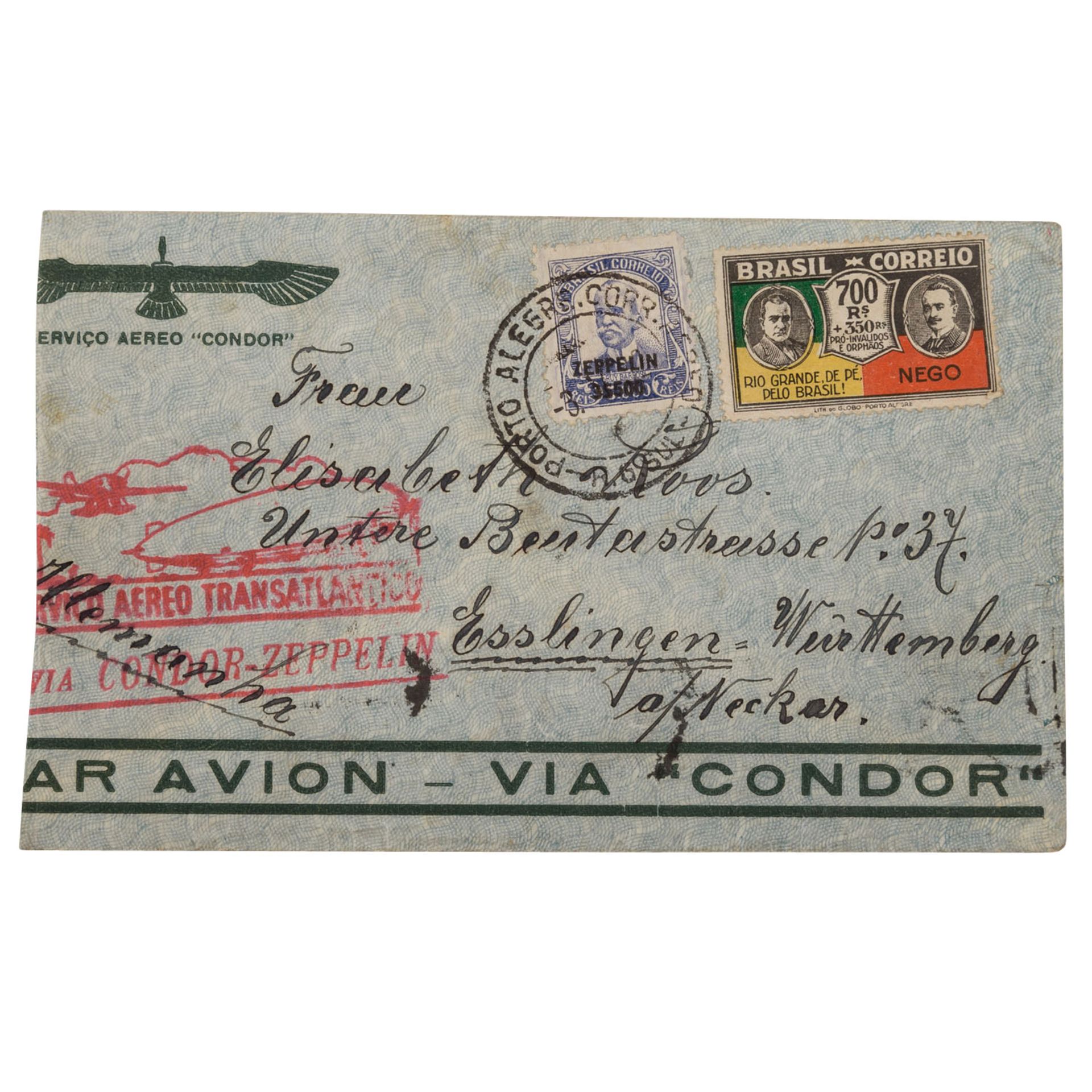 Kleine Fundgrube mit Zeppelin Beleg,Briefe, Karten, Marken, bitte ansehen.A small treasure trove - Bild 4 aus 7