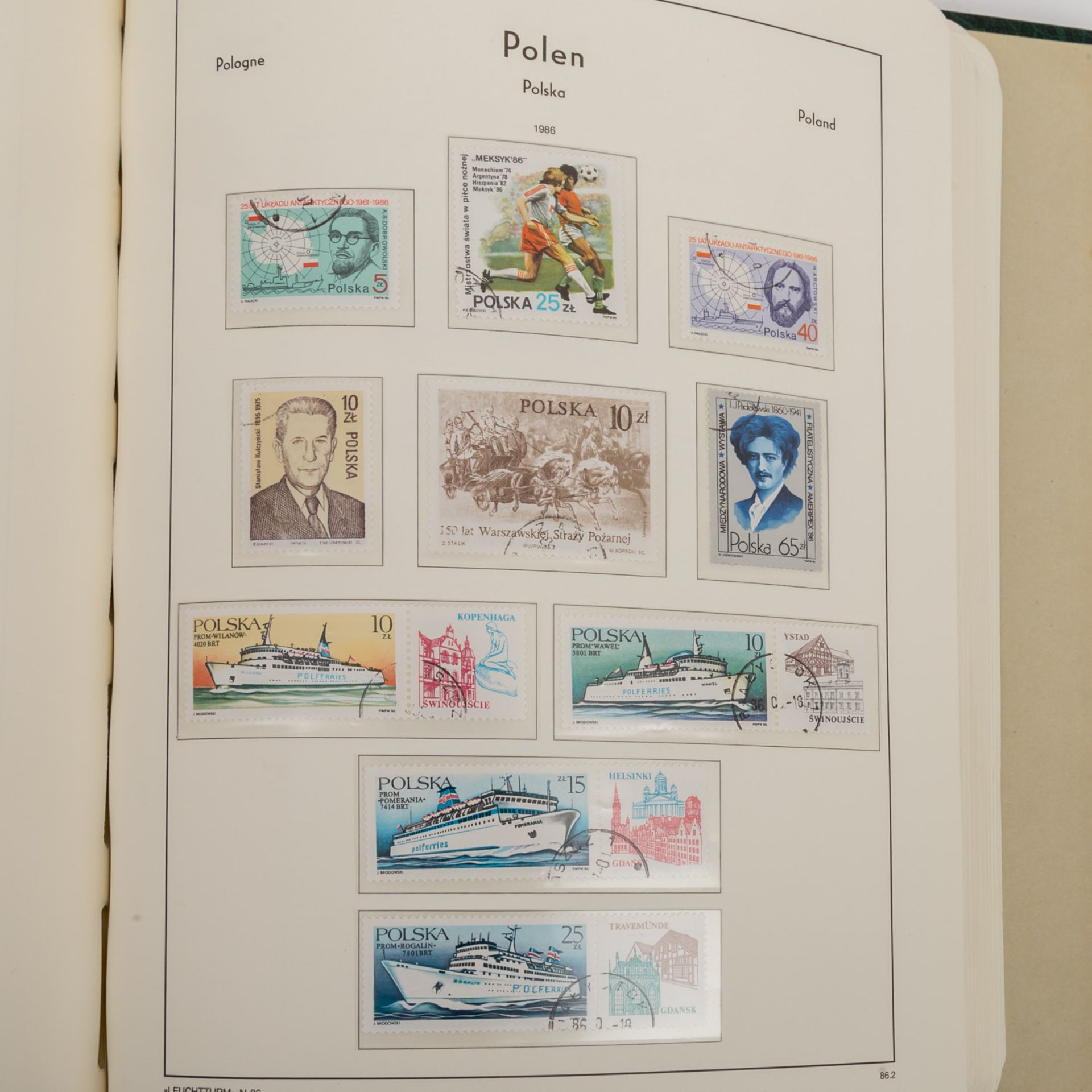 POLENSammlung in Leuchtturm Vordruckalben. 1980-92 gestempelt, 1993- ca. 2006 postfrisch. Nicht ganz - Bild 2 aus 7