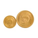 Persien / Gold - 1 Pahlavi + 1/4 Pahlavi,gesamt ca. 9,1 Gramm fein.Persien / Gold - 1 Pahlavi + 1/