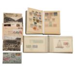 Kleine Fundgrube mit Zeppelin Beleg,Briefe, Karten, Marken, bitte ansehen.A small treasure trove