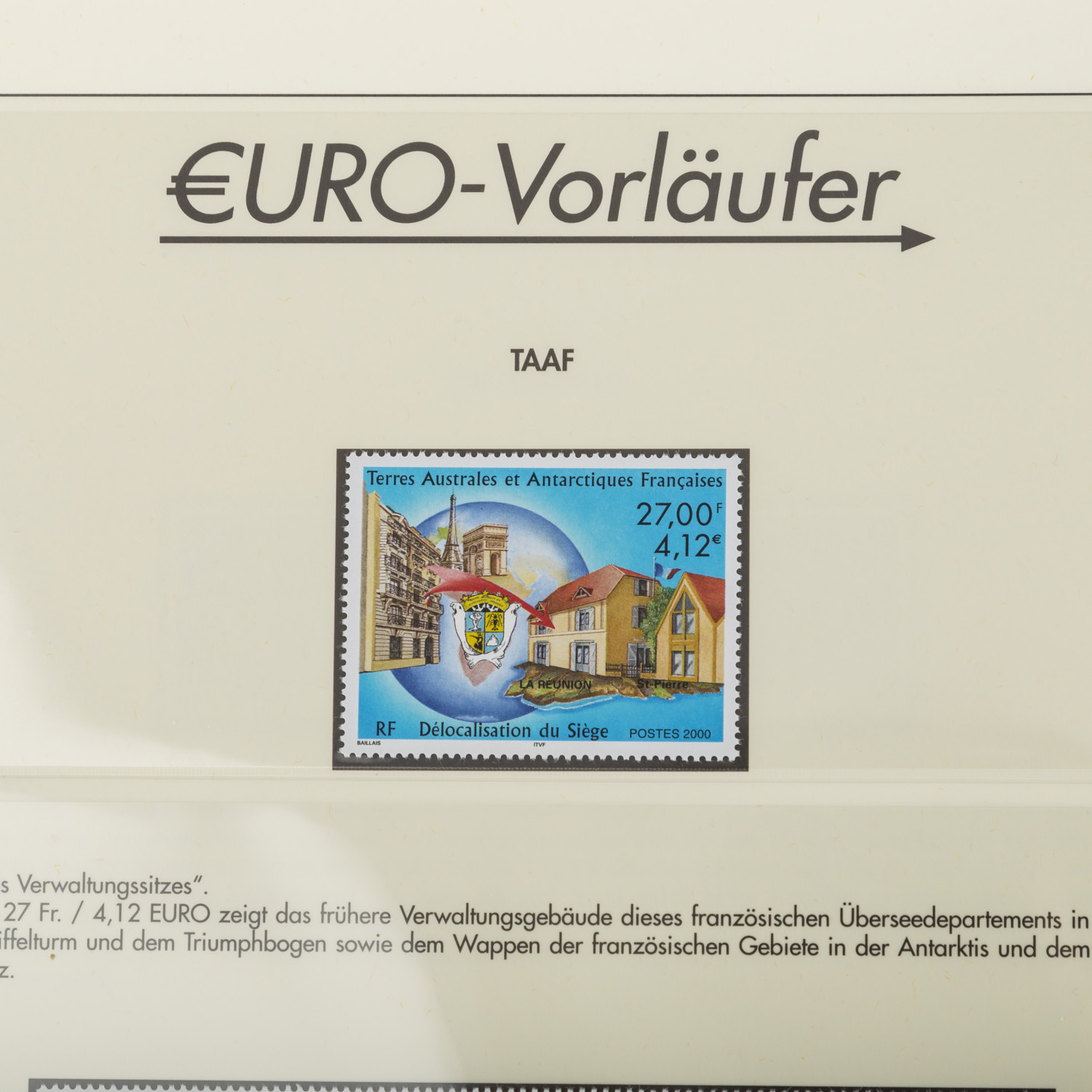 Sammlung der ersten Euro Marken,auf Vordruckseiten, mit den ersten Euro Marken der verschiedenen - Image 7 of 11