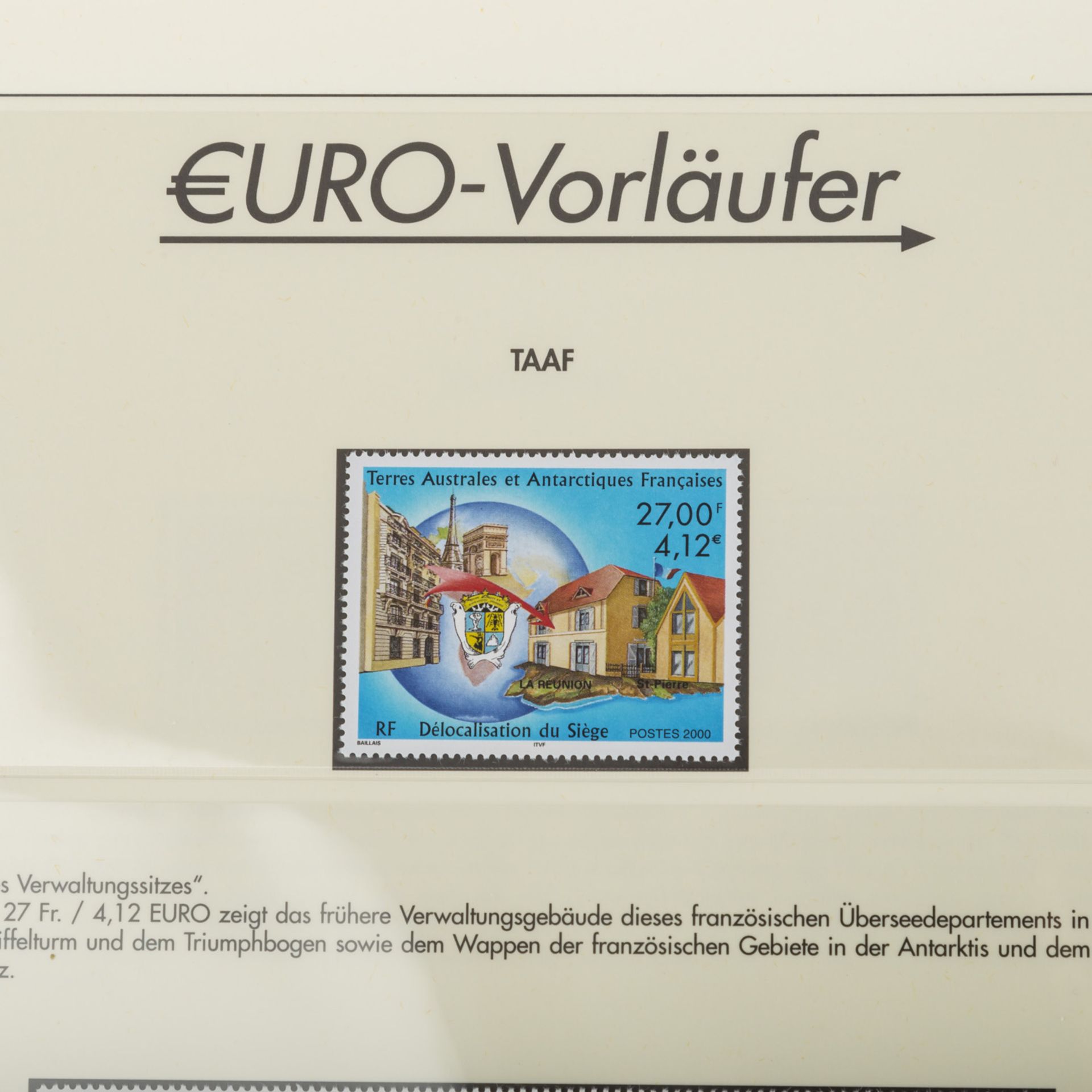 Sammlung der ersten Euro Marken,auf Vordruckseiten, mit den ersten Euro Marken der verschiedenen - Bild 7 aus 11