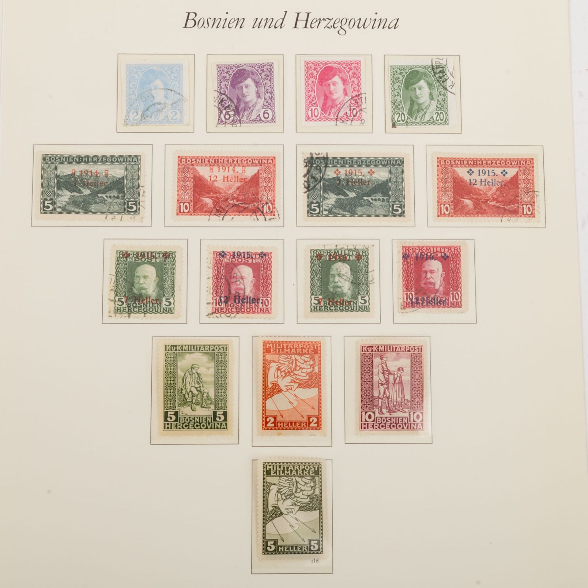 Bosnien-Herzegowina - Sammlung ex. 1878/1916,ausser in den Anfängen augenscheinlich komplette und - Bild 6 aus 6