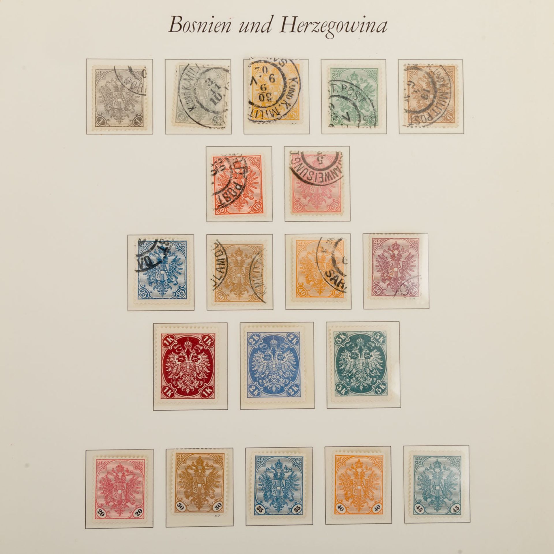 Bosnien-Herzegowina - Sammlung ex. 1878/1916,ausser in den Anfängen augenscheinlich komplette und - Bild 2 aus 6