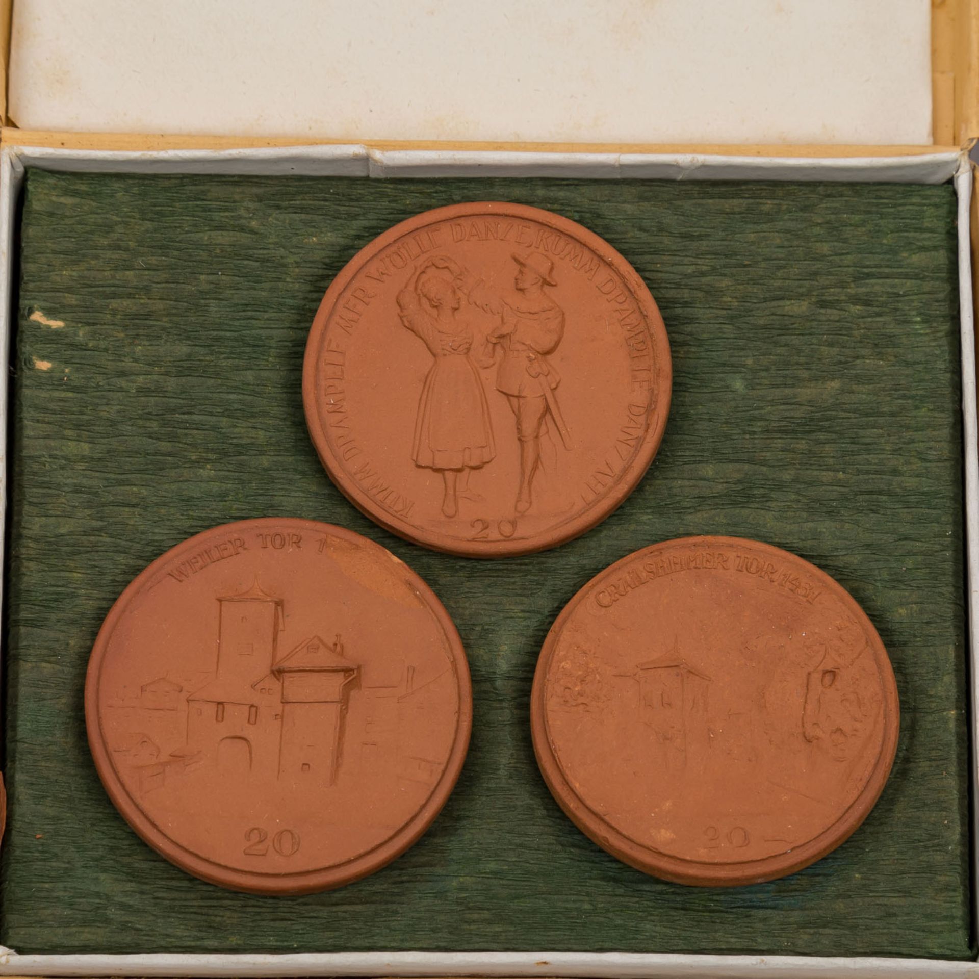 Konvolut mit Böttger-Steinzeugmünzen als Serien u.a. der Städte - Bild 6 aus 11