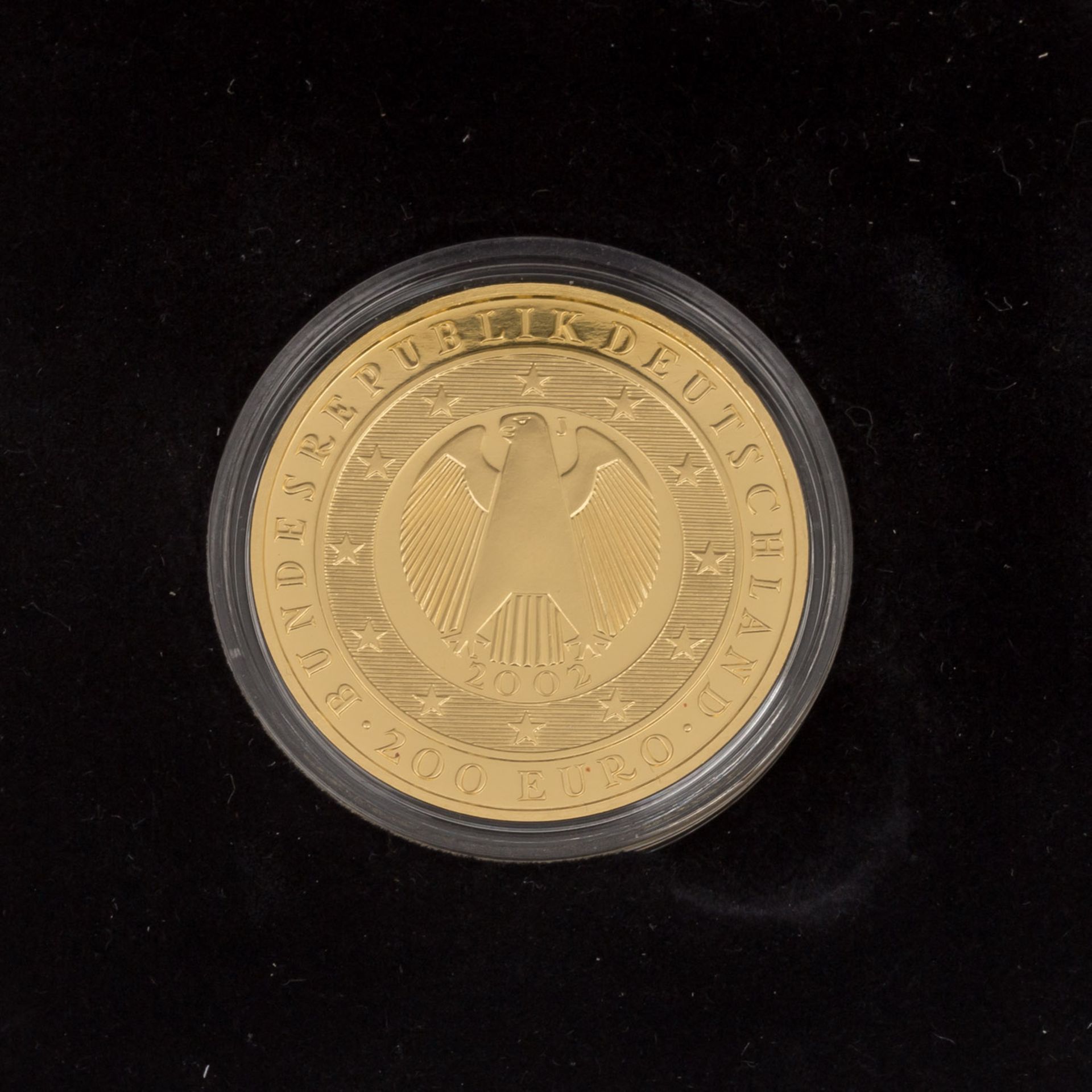 BRD/GOLD - Seltene 200 Euro 2002 J Währungsunion - Bild 3 aus 3