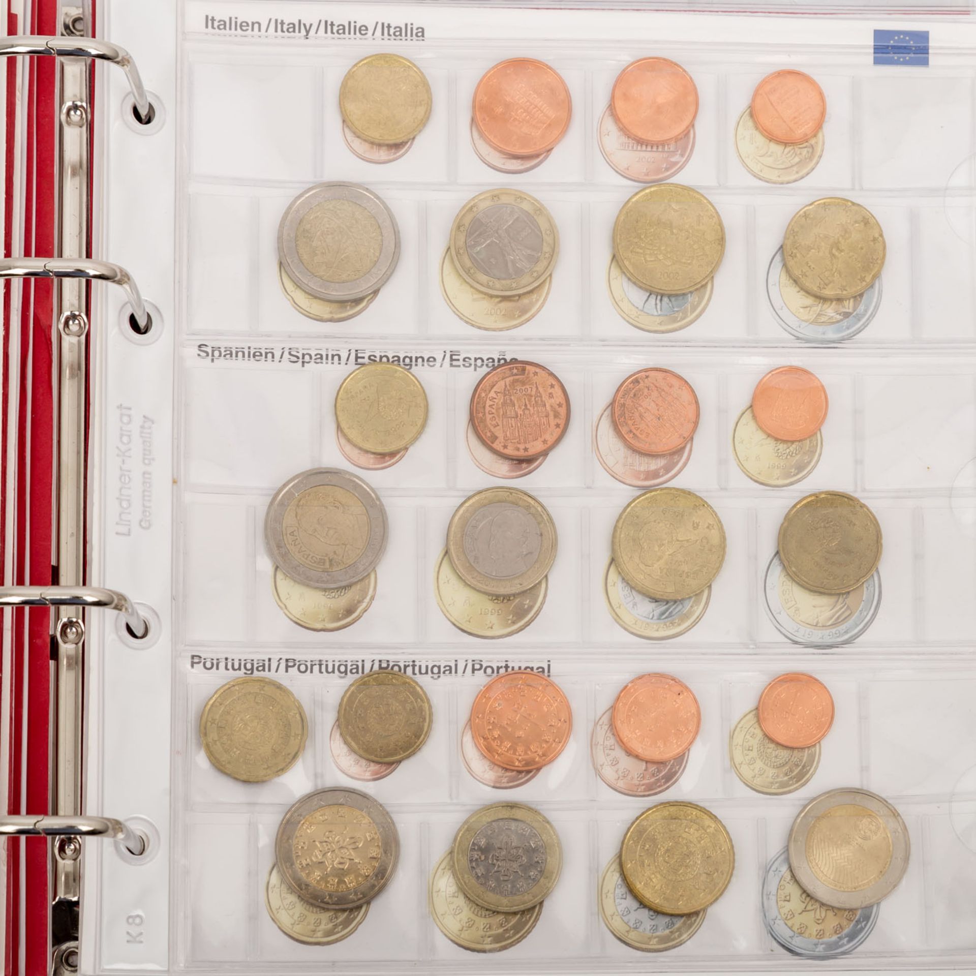 Sammlung Euro Münzen, u.a. ca. 65 x 2 Euro, 18 x KMS verschiedener Länder, - Bild 8 aus 9