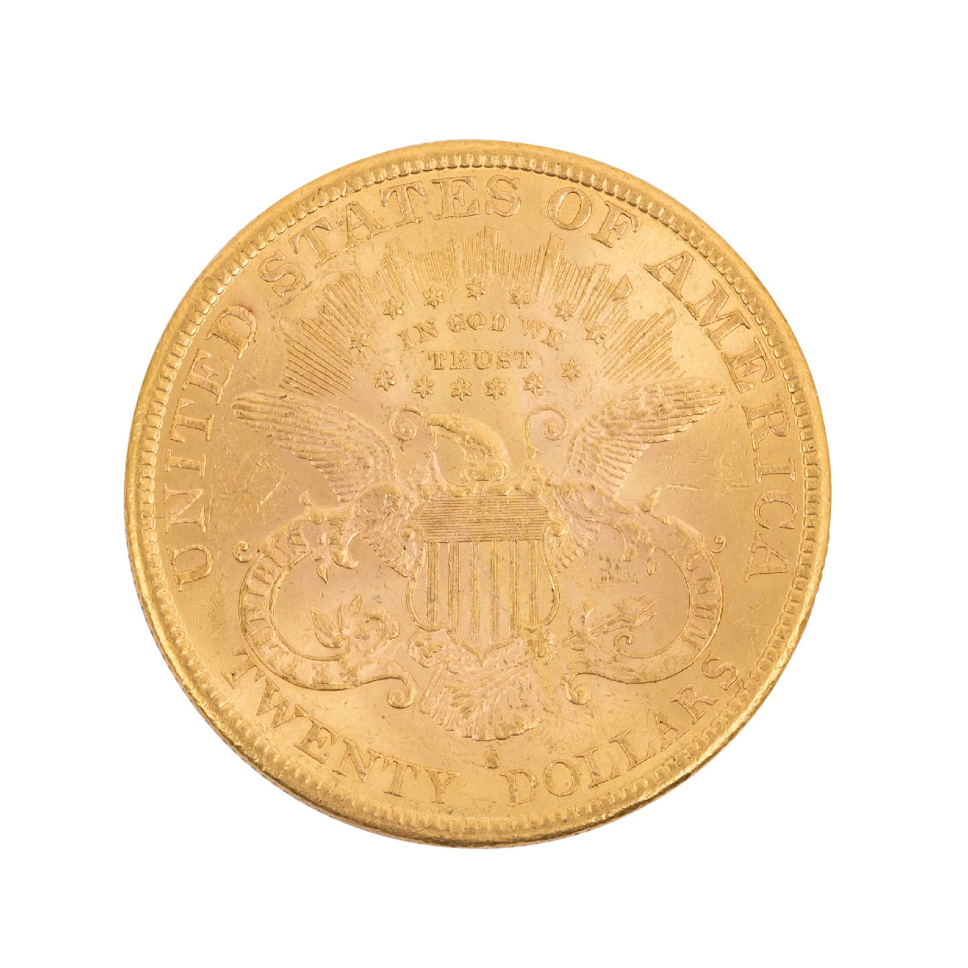 USA/GOLD - 20 Dollars 1896 S Liberty Head, - Bild 2 aus 2