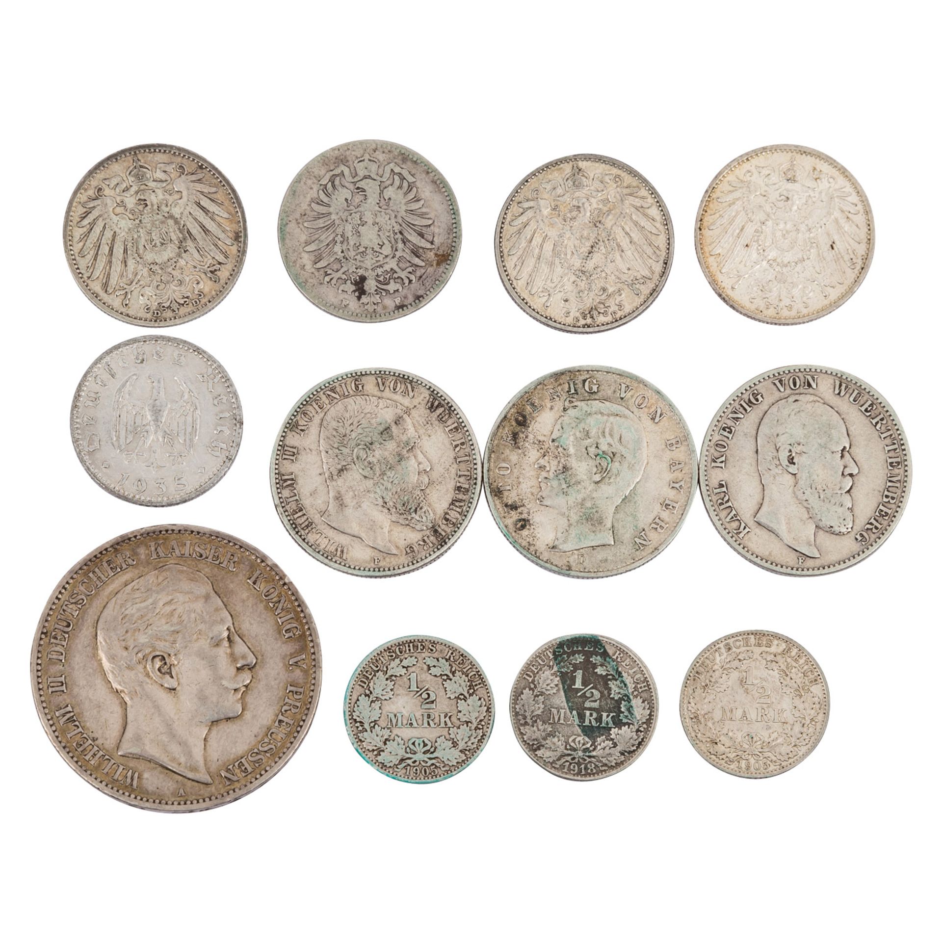 Dt. Kaiserreich - Diverse Münzen von - Bild 7 aus 8