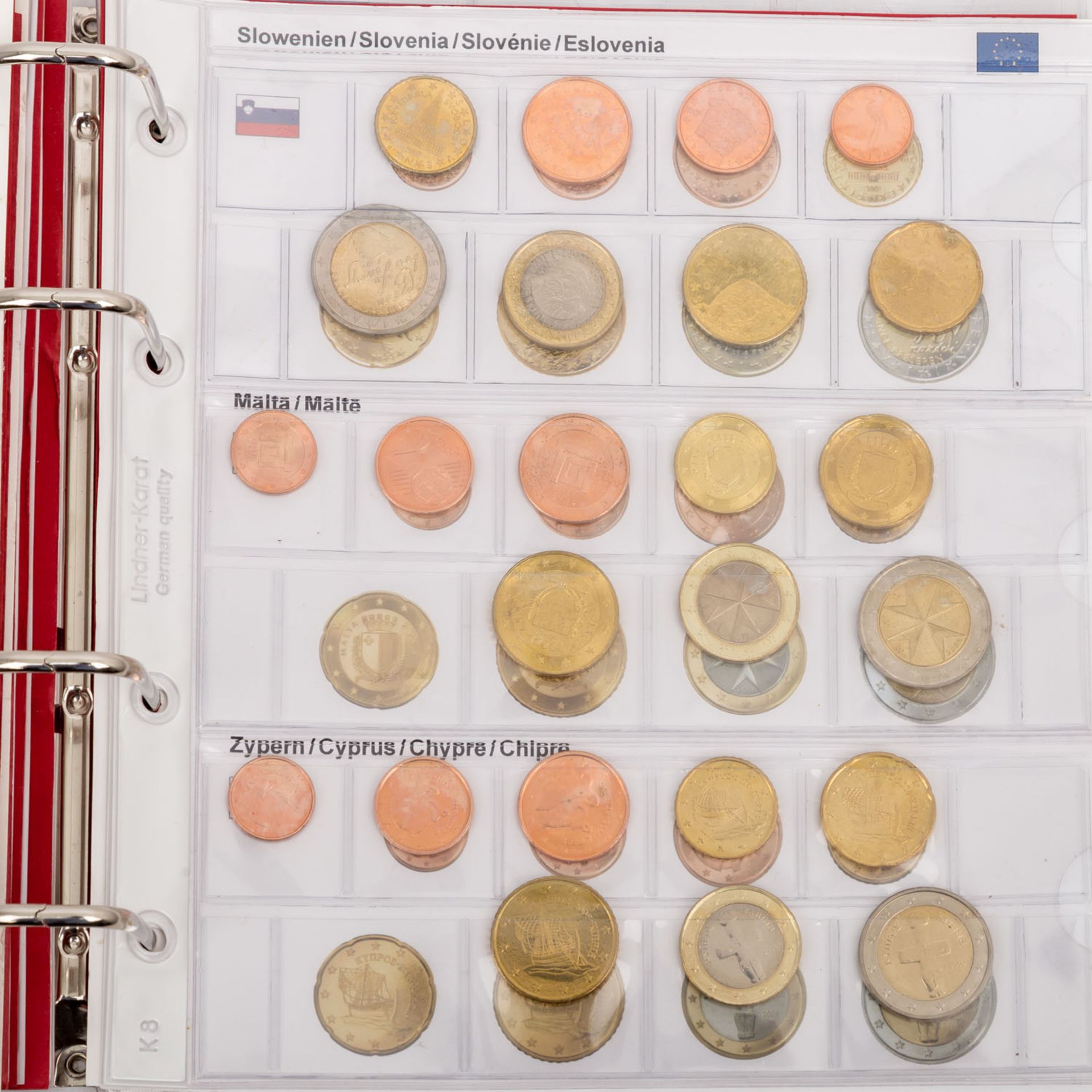Sammlung Euro Münzen, u.a. ca. 65 x 2 Euro, 18 x KMS verschiedener Länder, - Bild 9 aus 9