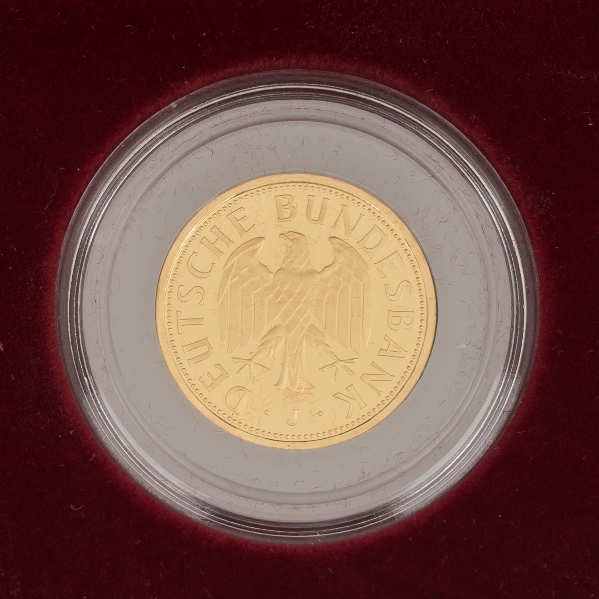 BRD/GOLD - 1 Deutsche Mark 2001 J,ca. 12 g fein, prägefrisch, OriginalkapselFRG/GOLD - 1 Deutsche - Bild 3 aus 3