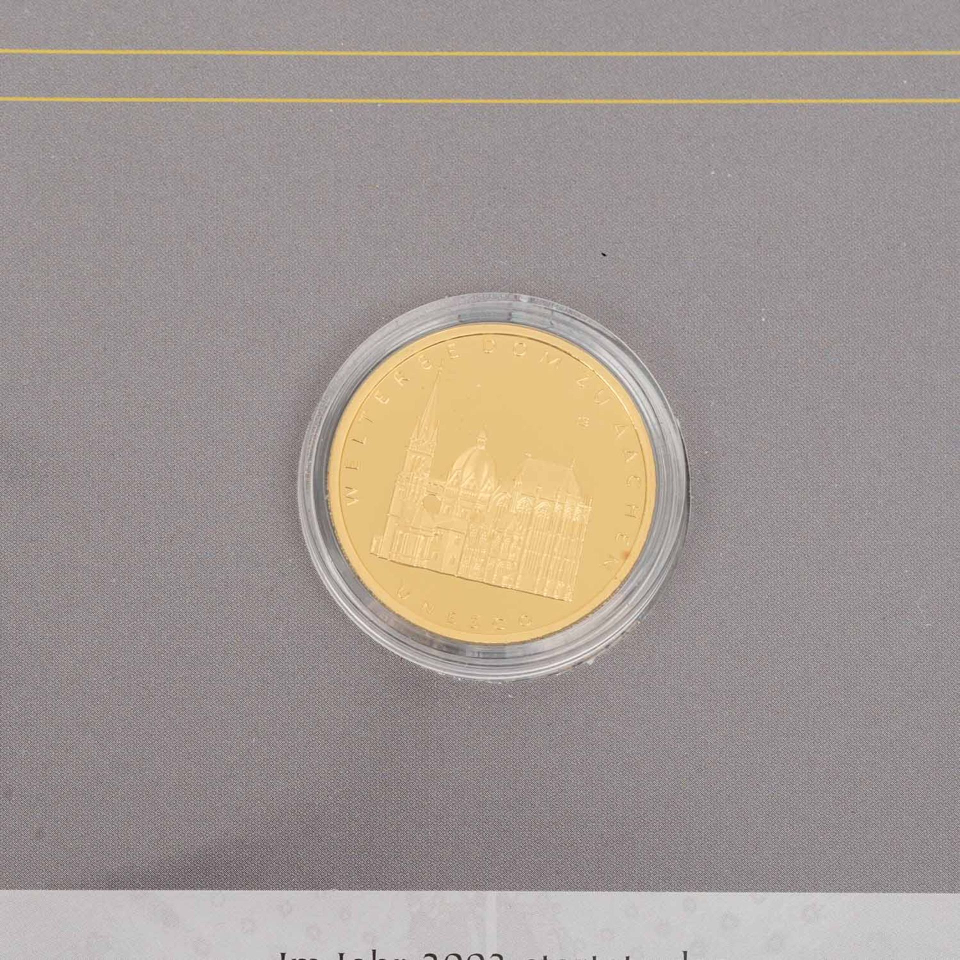 BRD/GOLD - 11 x 100 Euro in Gold als Numisblätterin 2 Alben. Bestehend aus 2003 G Quedlinburg, - Bild 7 aus 24