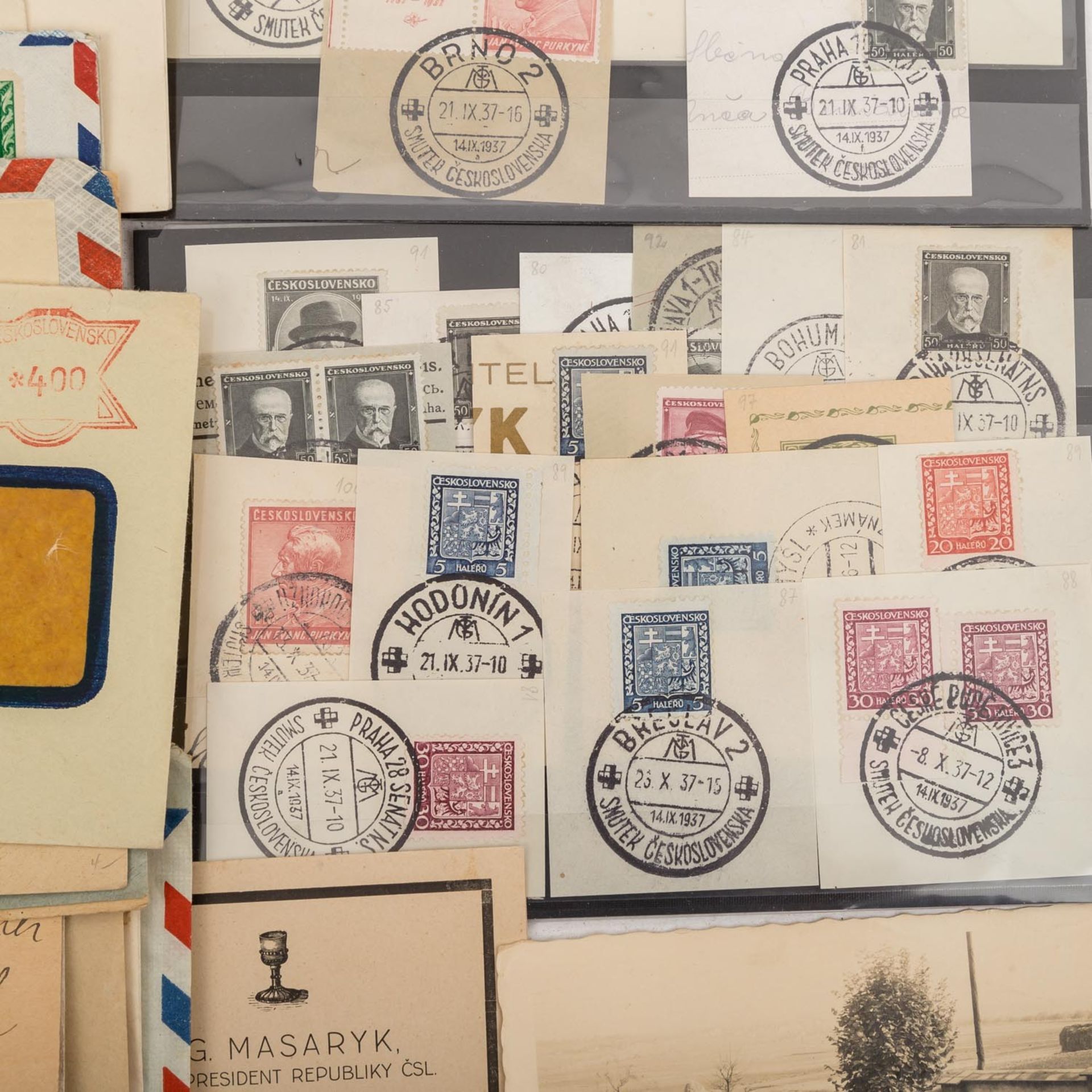 CSR, Lot von gut 100 Briefen, Briefstücken etc.aus der Zeit von 1918 bis 1955 mit einem Speziallot - Bild 6 aus 7