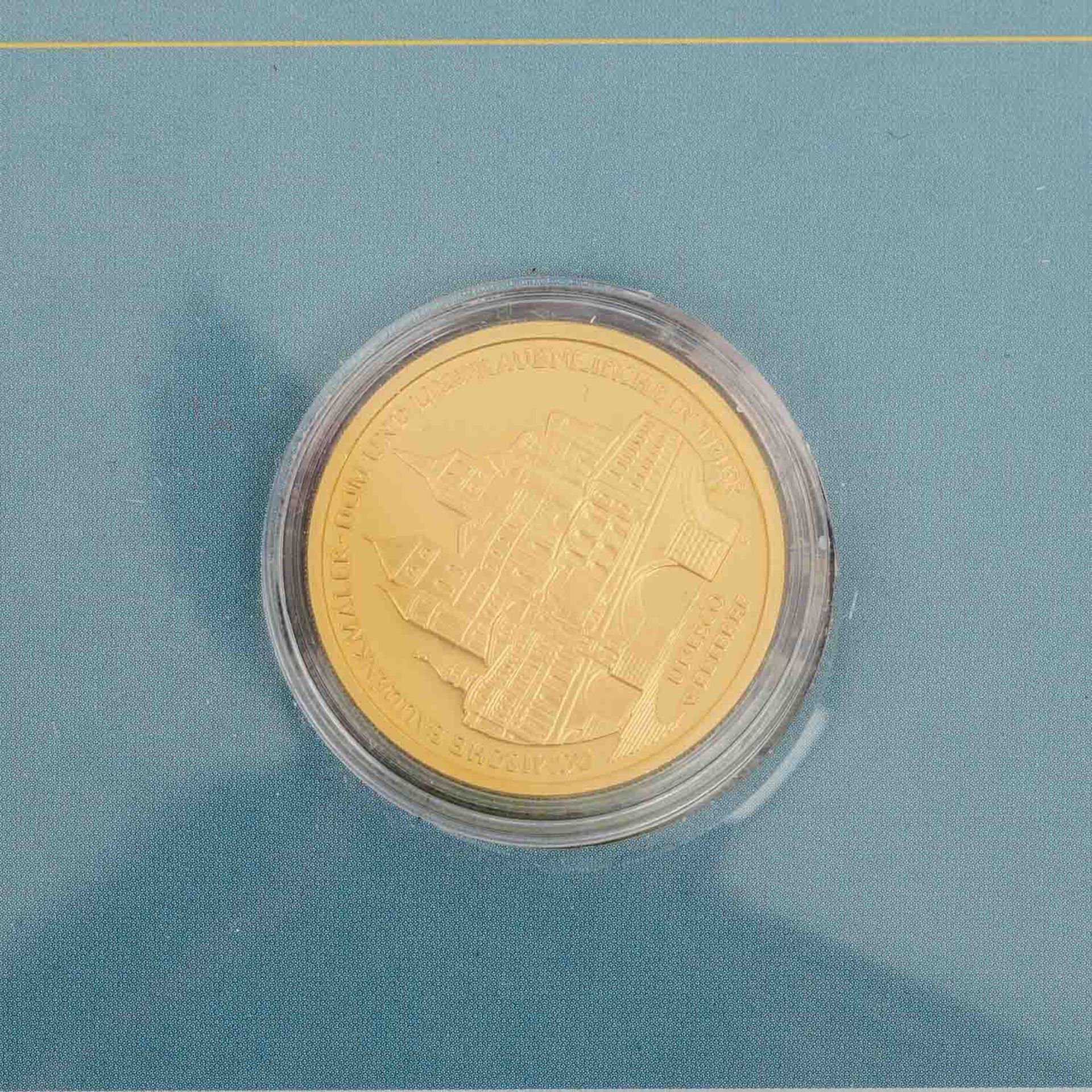 BRD/GOLD - 11 x 100 Euro in Gold als Numisblätterin 2 Alben. Bestehend aus 2003 G Quedlinburg, - Bild 19 aus 24