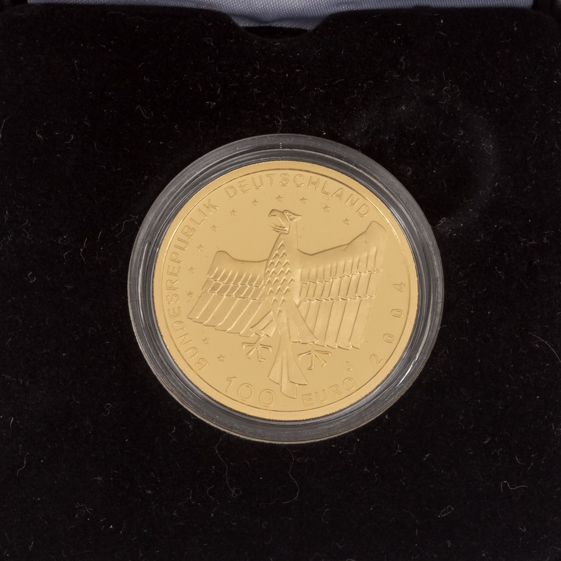 BRD/GOLD - 100 Euro 2004 J Bamberg,1/2 Unze fein, st, Originalbox + ZertifikatFRG/GOLD - 100 euro - Bild 3 aus 3