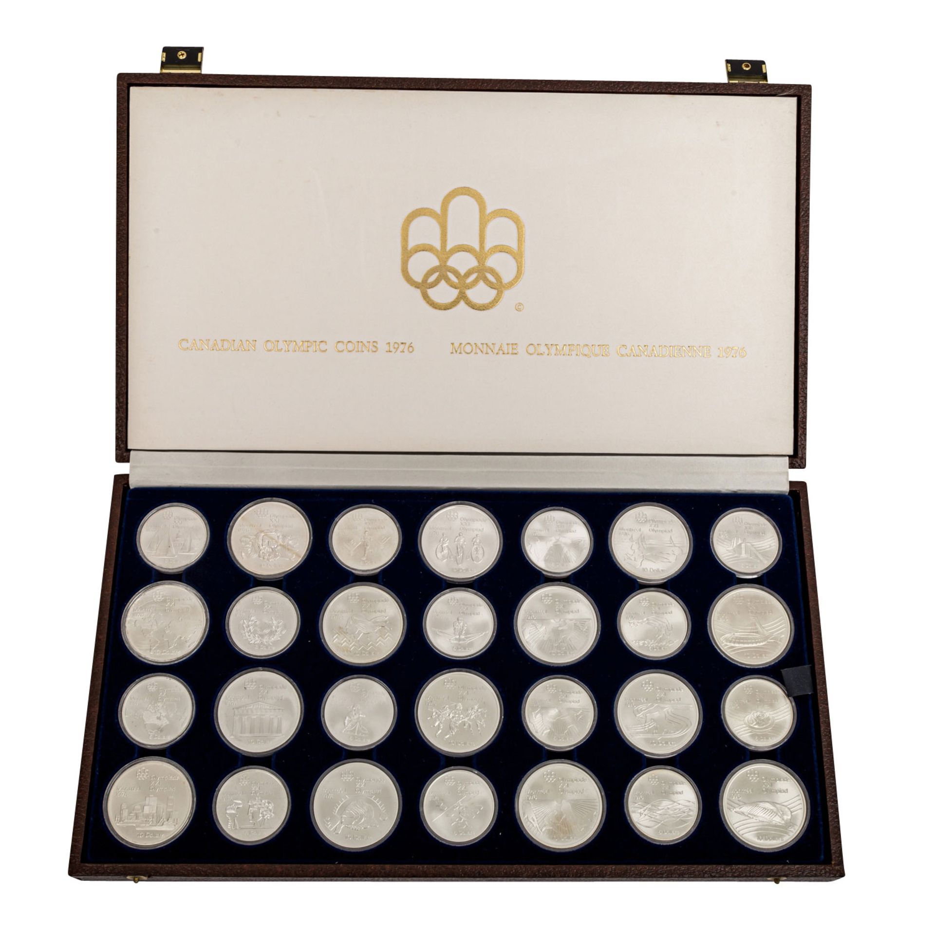 Kanada/SILBER - Set Olympiade Montreal 1976,14 x 10 Dollars und 14 x 5 Dollars, stCanada/SILVER -