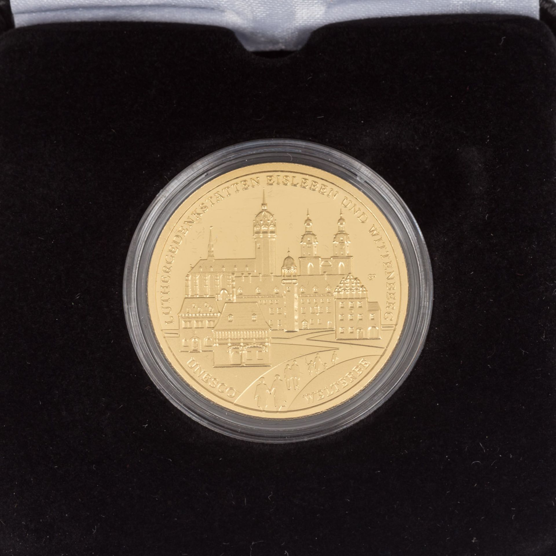 BRD/GOLD - 2 x 100 Euro 2017 D/J Eisleben-Wittenberg,je 1/2 Unze fein, st, Originaletui + - Bild 3 aus 3