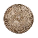 Mansfeld-Artern - Taler 1624, Volrat VI., Wolfgang III. und Johann Georg II.,