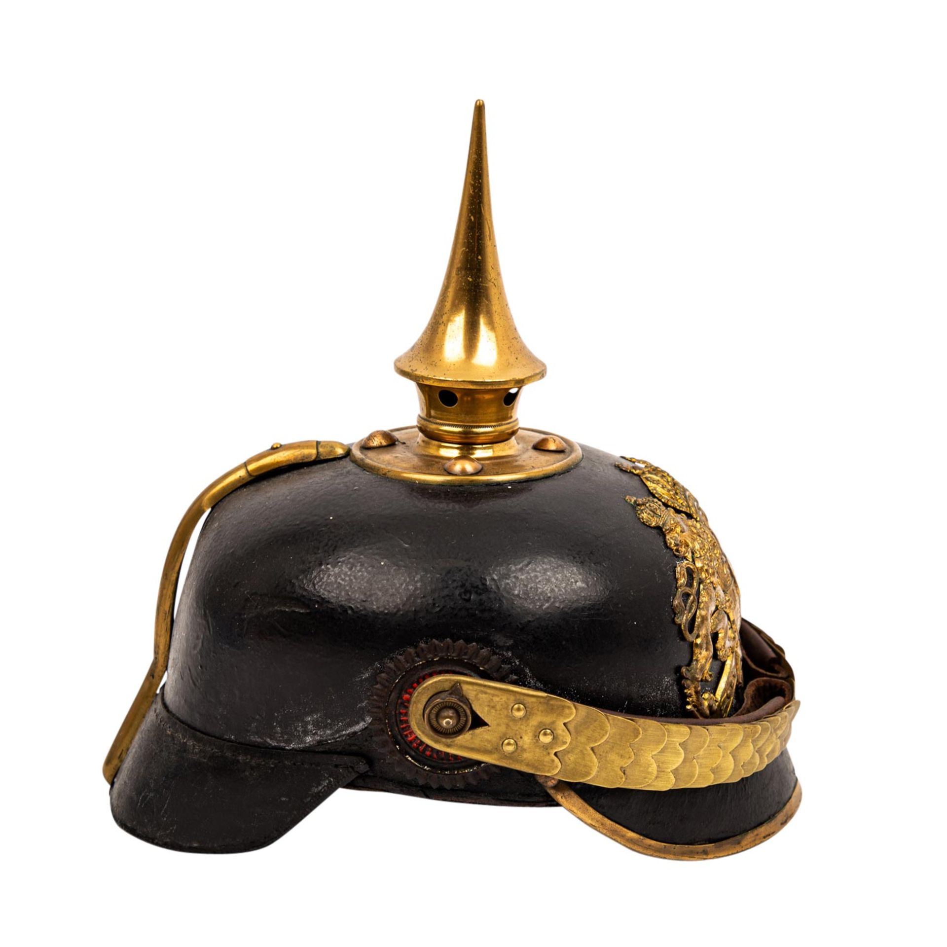 BAYERN - Pickelhaube mit Schuppenkette, - Bild 4 aus 6