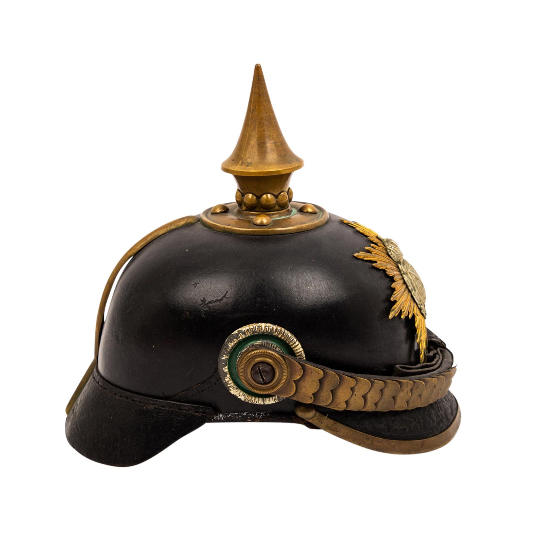 SACHSEN - Pickelhaube mit Schuppenkette, - Bild 4 aus 6