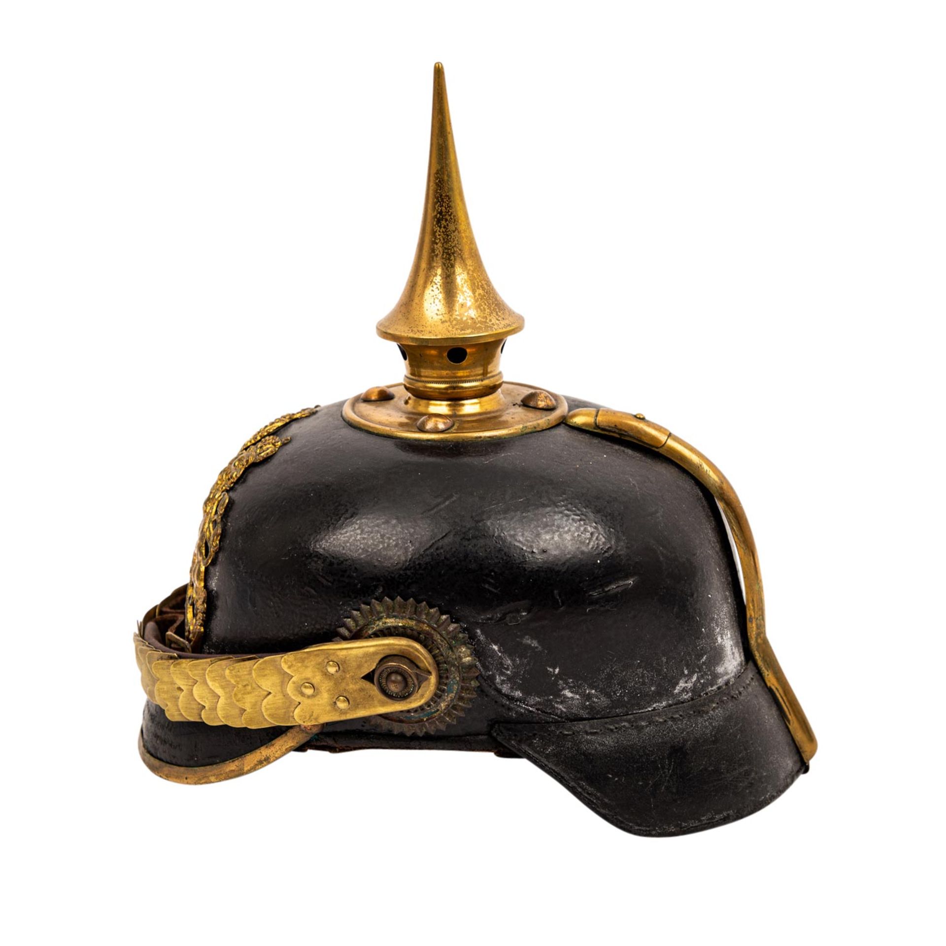 BAYERN - Pickelhaube mit Schuppenkette, - Bild 2 aus 6