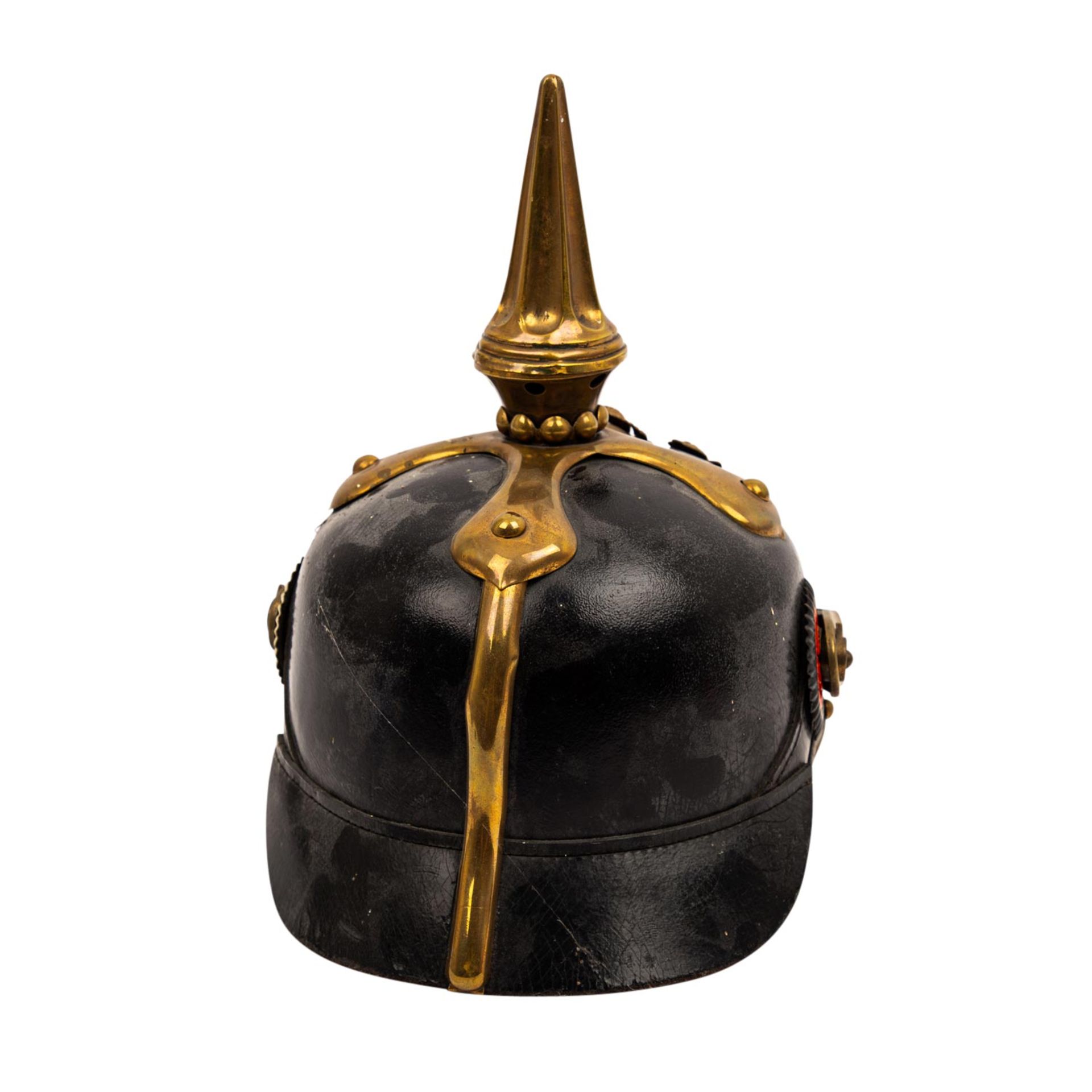 BAYERN - Pickelhaube mit Schuppenkette, - Bild 3 aus 6