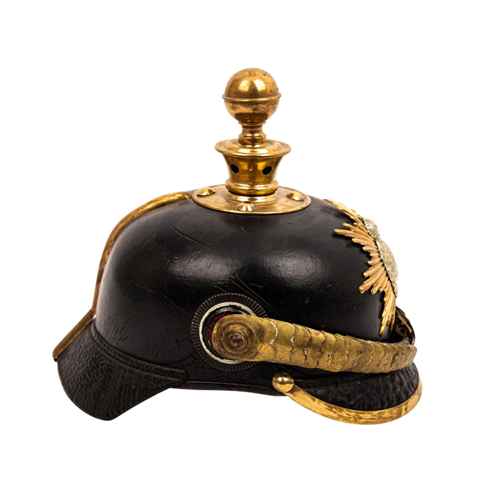 SACHSEN - Pickelhaube mit Schuppenkette, - Bild 4 aus 6