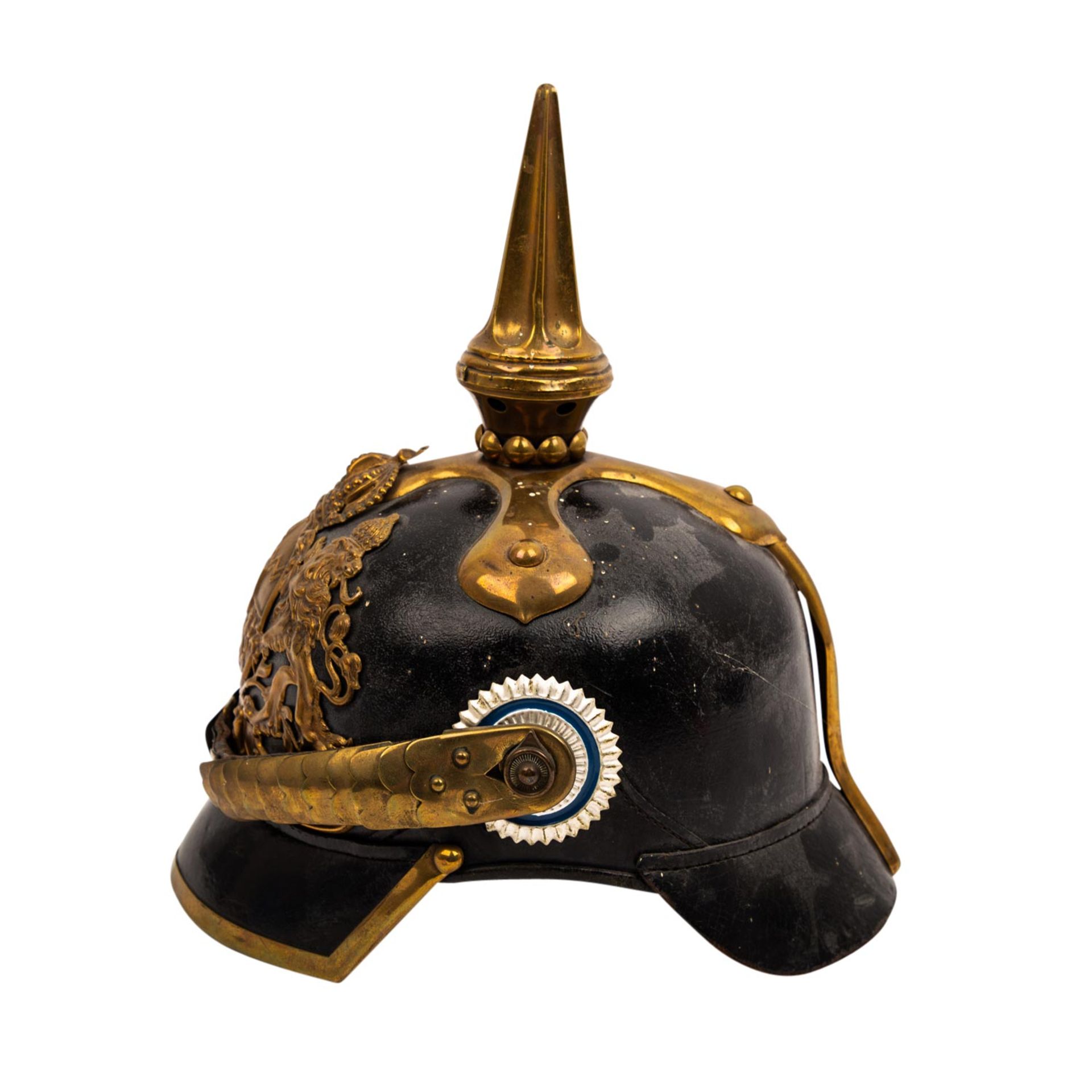 BAYERN - Pickelhaube mit Schuppenkette, - Bild 2 aus 6