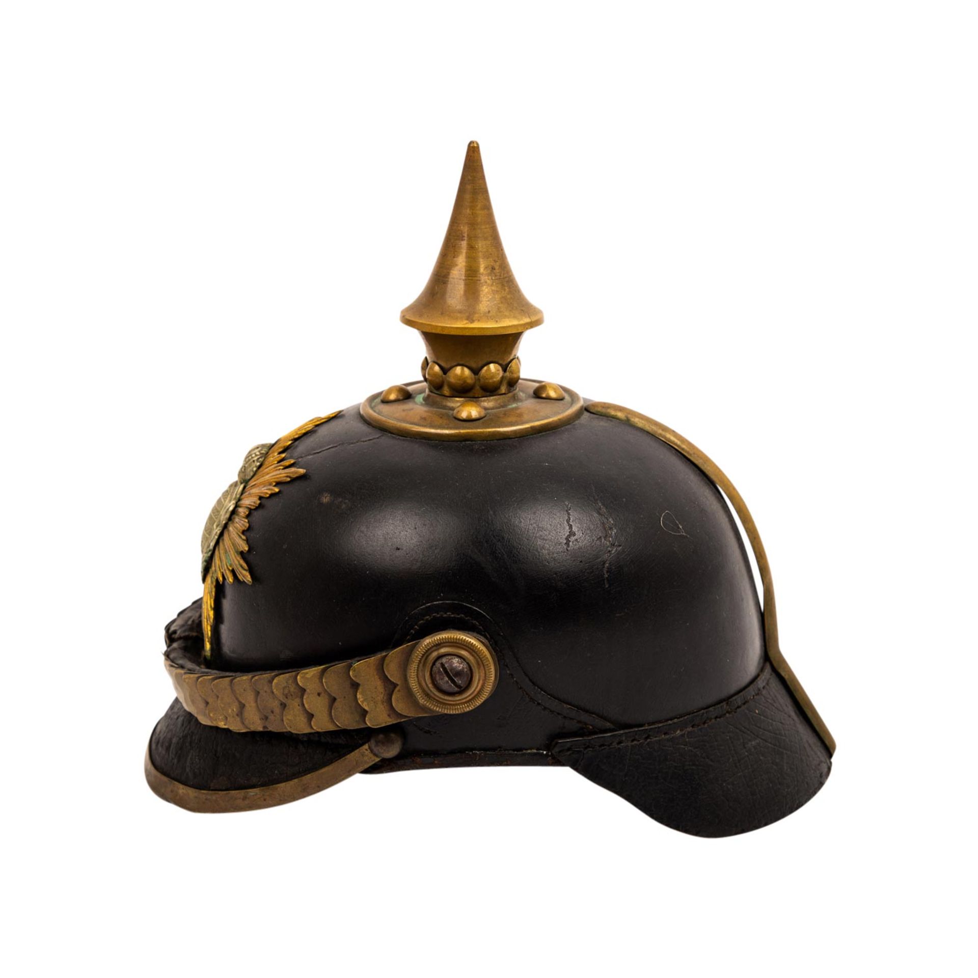 SACHSEN - Pickelhaube mit Schuppenkette, - Bild 2 aus 6