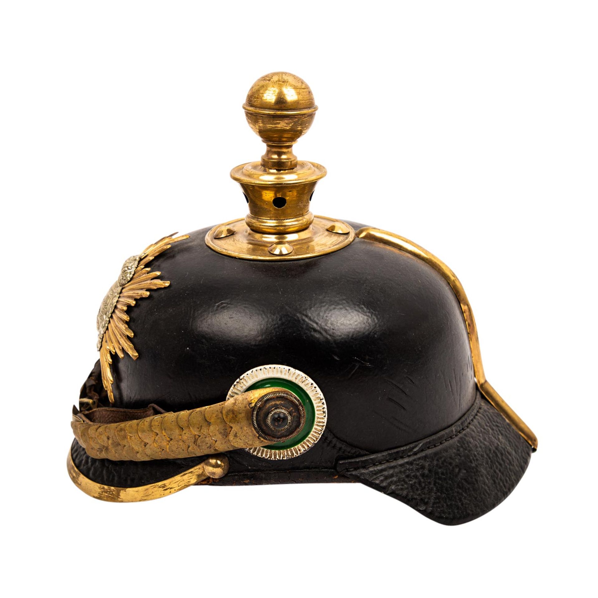 SACHSEN - Pickelhaube mit Schuppenkette, - Bild 2 aus 6