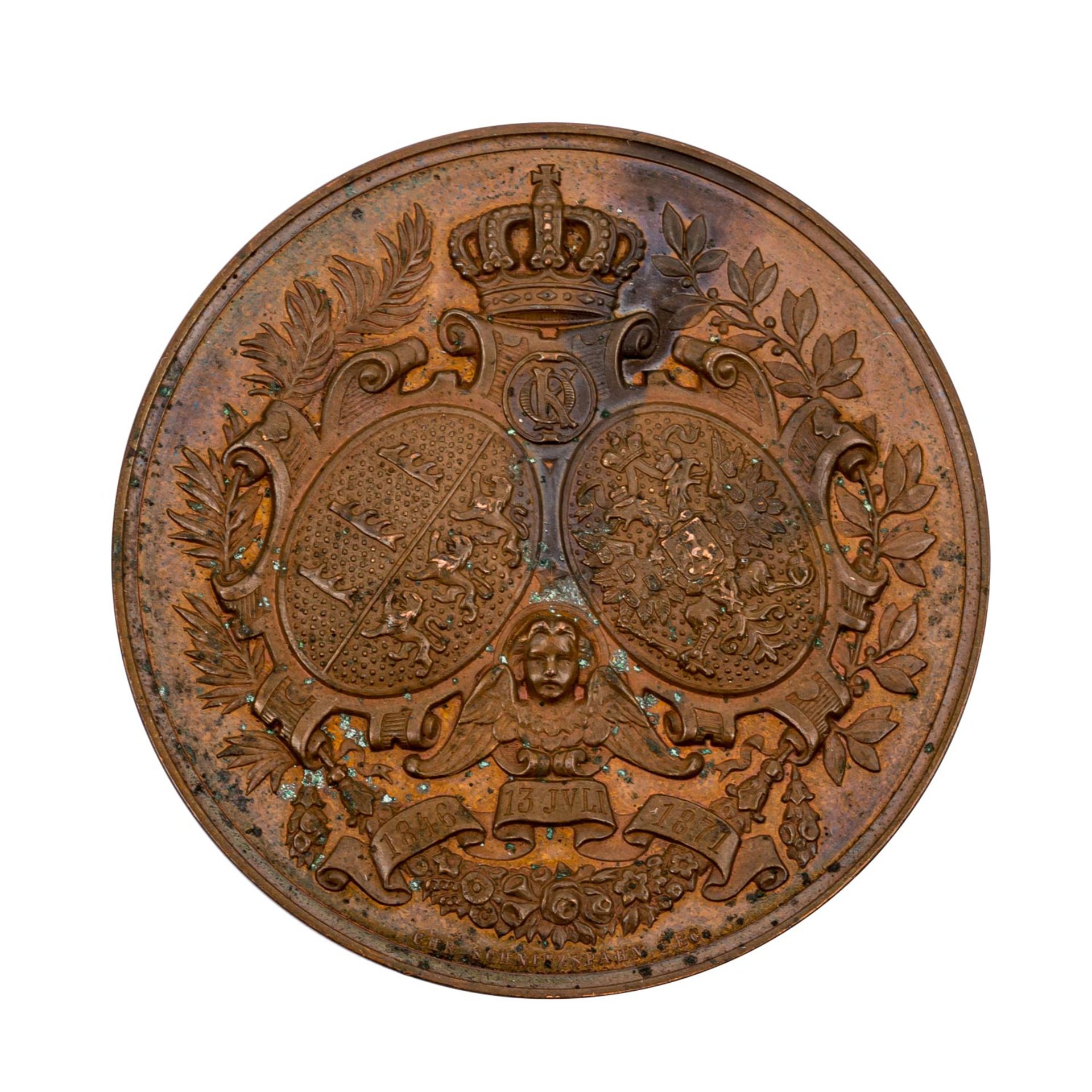 Württemberg - Bronzemedaille 1871, - Bild 2 aus 2