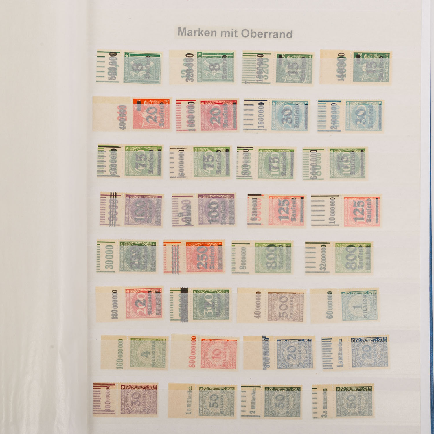 Deutsches Reich - Spezialisierte Sammlung postfrisch, meist Inflation, nach WZ, Farben und - Bild 6 aus 7