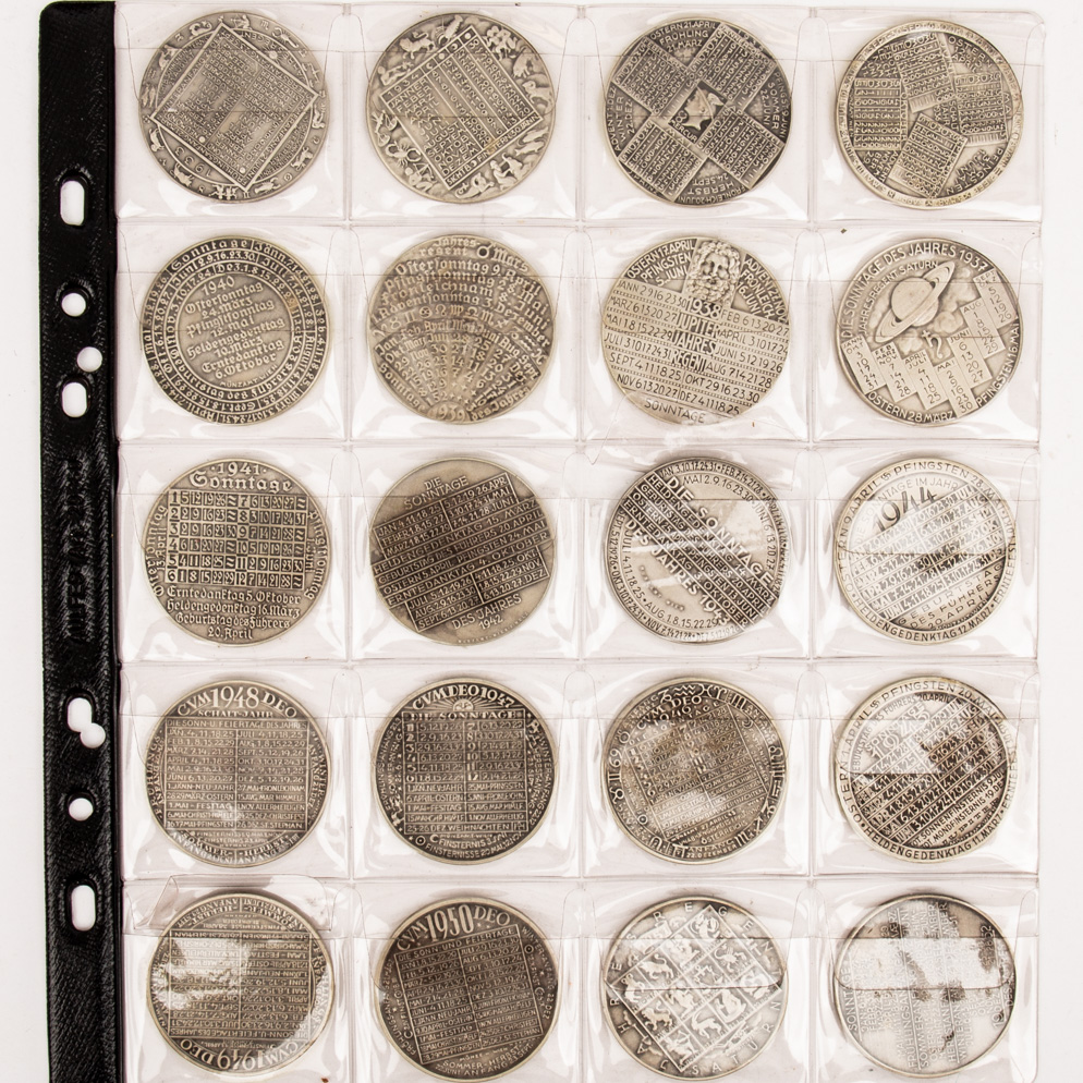 SILBER - Medaillenlot mit 59 Jahresregent Medaillen der Münze Wien in Silber 900, ca. 1327 g fein. - Bild 3 aus 4