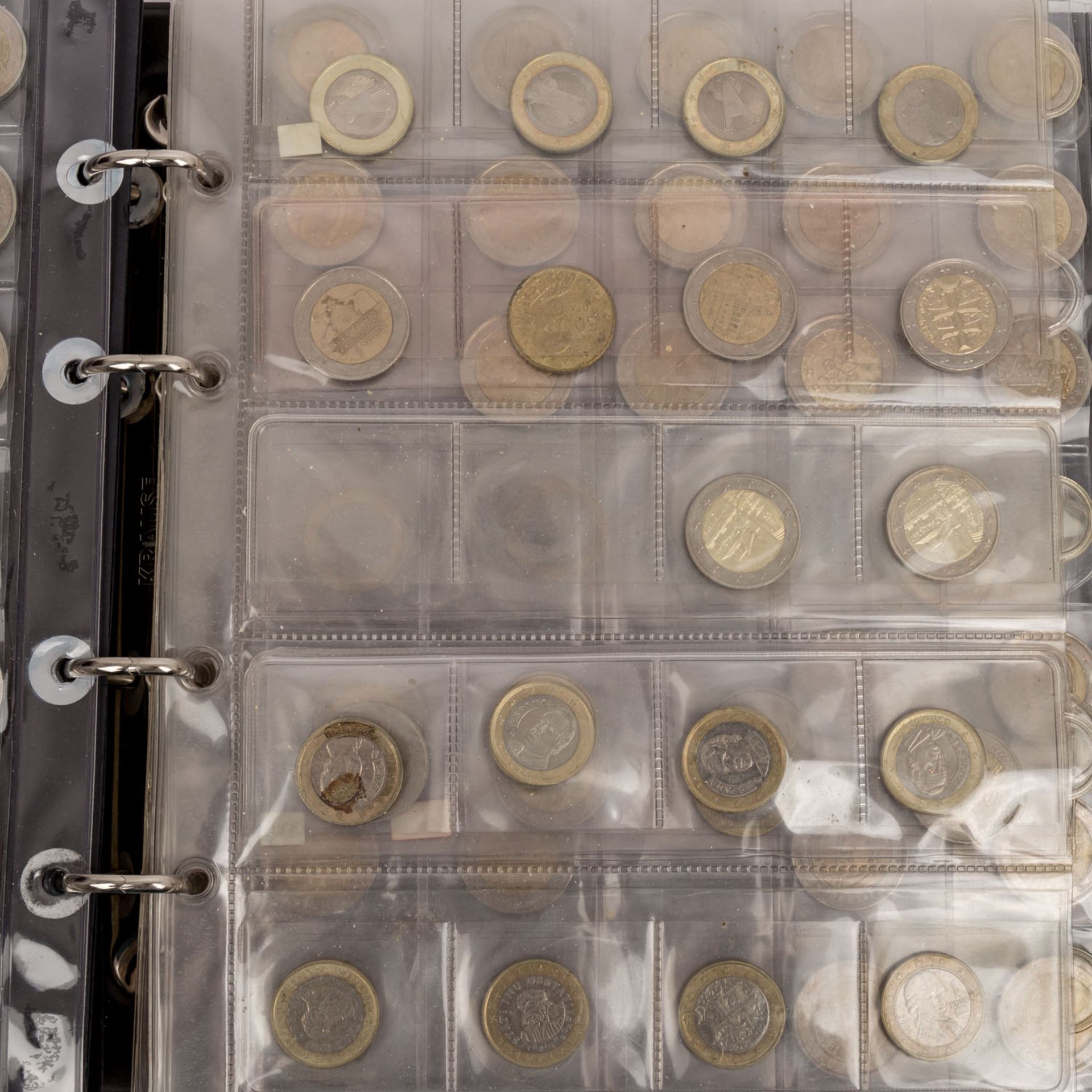 Euro Münzen, Sammlung mit Schwerpunkt bei 1 und 2 Euro Münzen, ohne Kleinstaaten. Ca. 378 Euro - Bild 5 aus 8