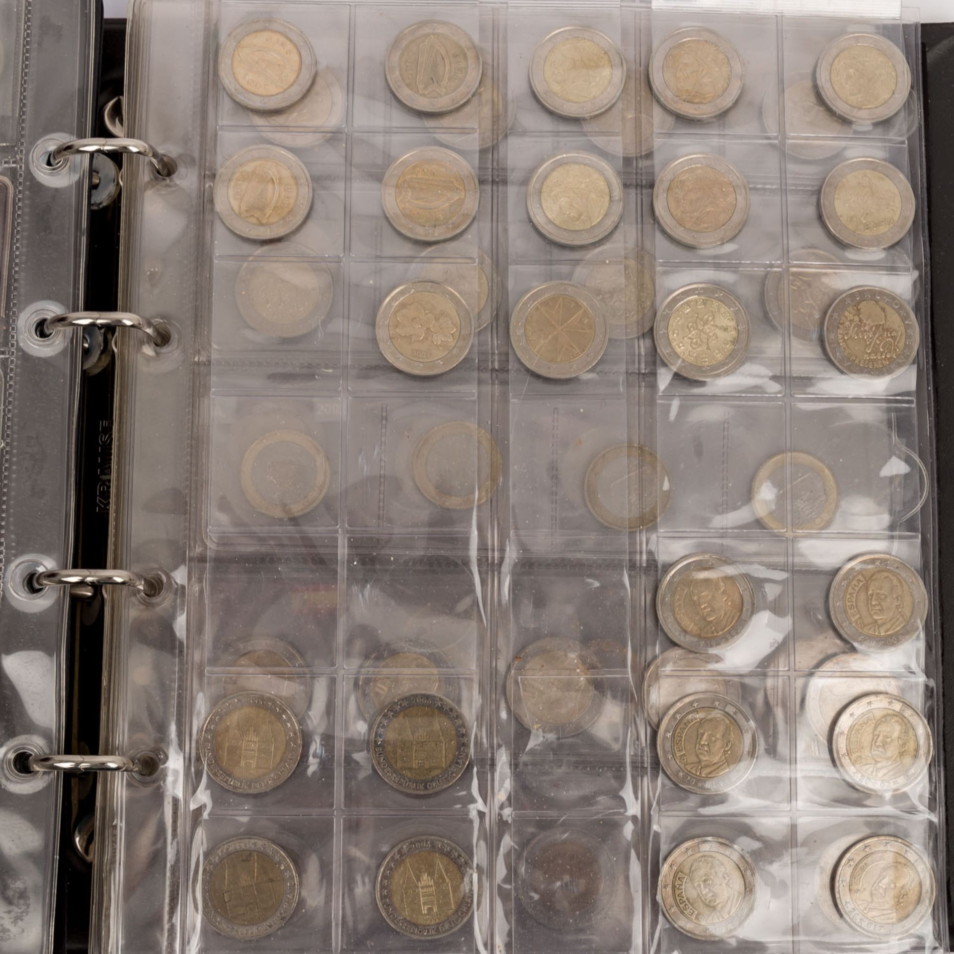Euro Münzen, Sammlung mit Schwerpunkt bei 1 und 2 Euro Münzen, ohne Kleinstaaten. Ca. 378 Euro - Bild 7 aus 8