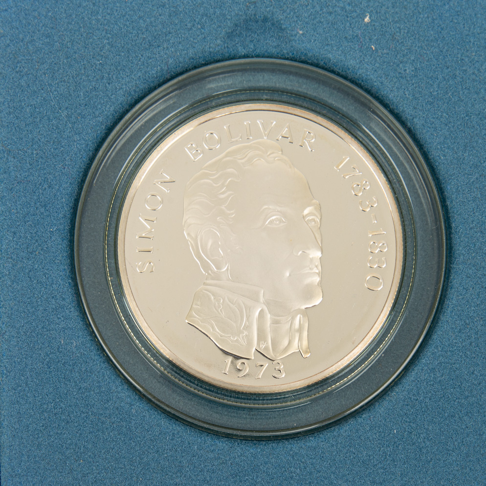 Panama SILBER 8x 20 Balboa, 925/1000, insgesamt Feingewicht Silber ca. 977g; Davon sind 5 Münzen in - Image 3 of 3