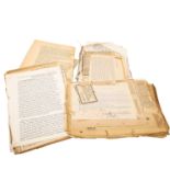Baden - Grössere Schachtel mit Dokumenten, Aufzeichnungen, Zeitungsausschnitten, in großer