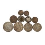 Konvolut von 10 altdeutschen Münzausgaben, verschieden erhalten. Set of 10 old German coin issues,