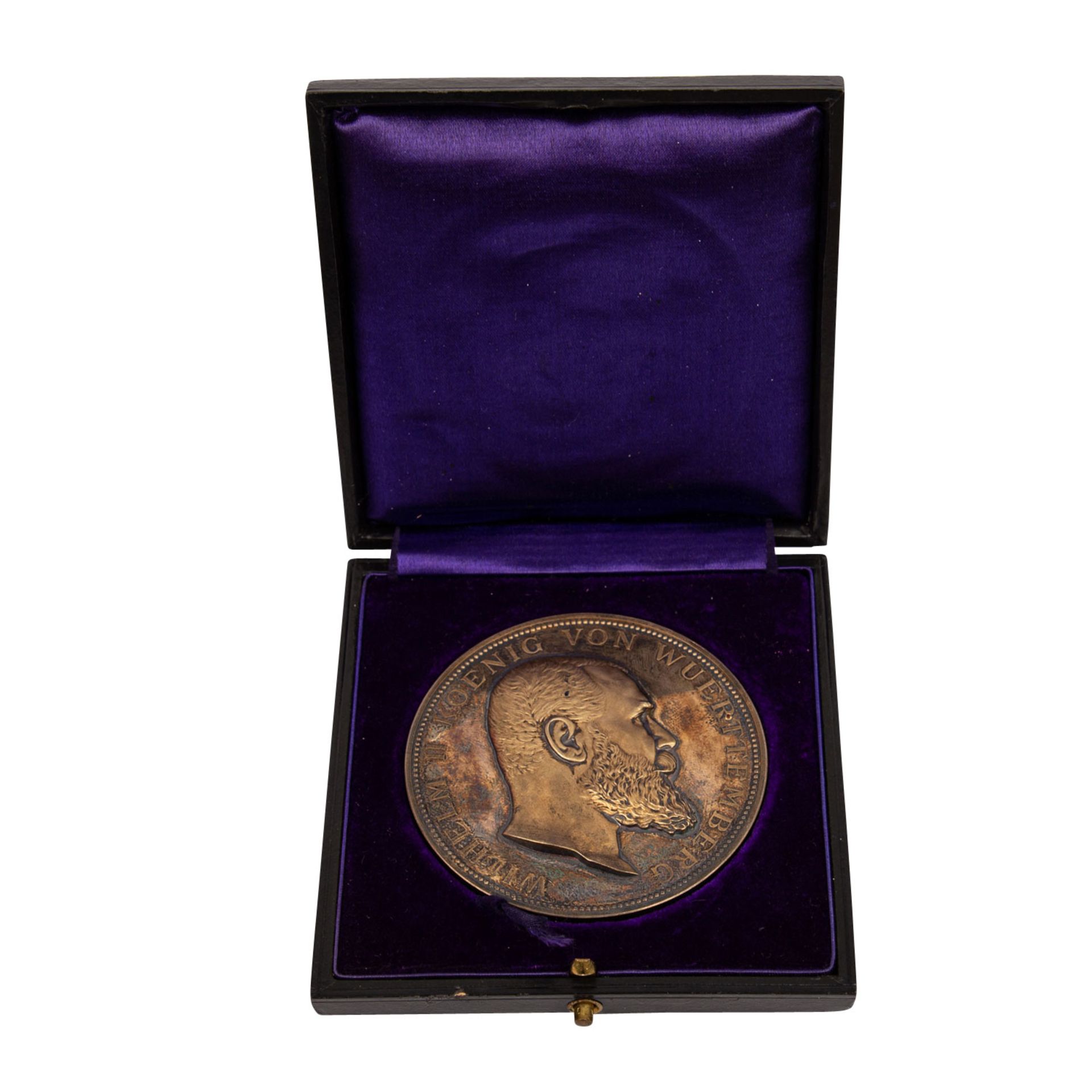 Württemberg - "Goldene" Preismedaille 1896, erstmals nur in vergoldetem Silber ausgefertigt,