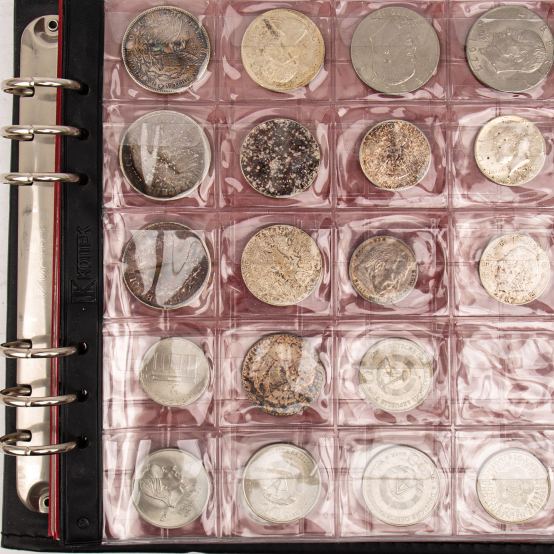 Gemischtes Los mit u.a. BRD 2 Mark 1951 D Weinblatt und Ähren, etwas Silber mit Can Dollar, 50 - Bild 3 aus 4