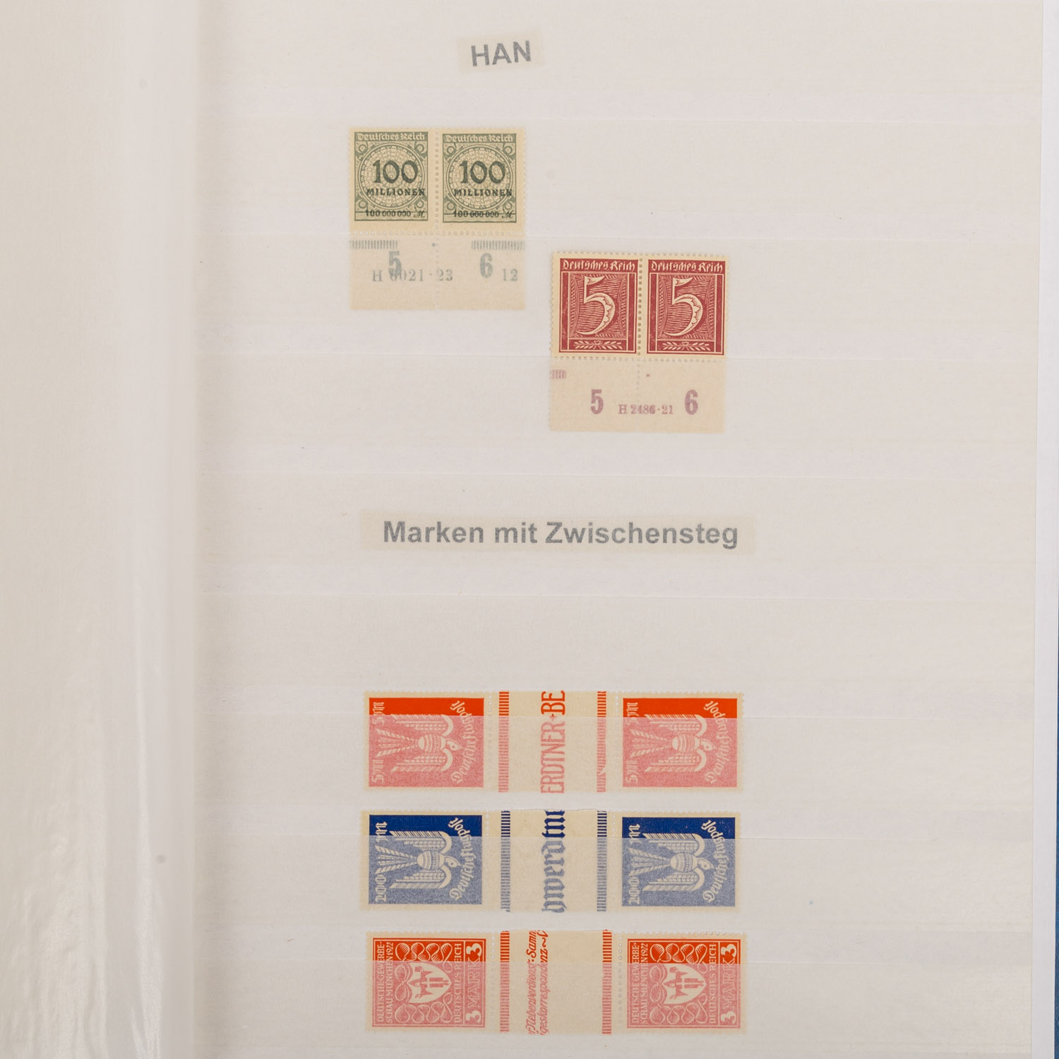 Deutsches Reich - Spezialisierte Sammlung postfrisch, meist Inflation, nach WZ, Farben und - Bild 7 aus 7