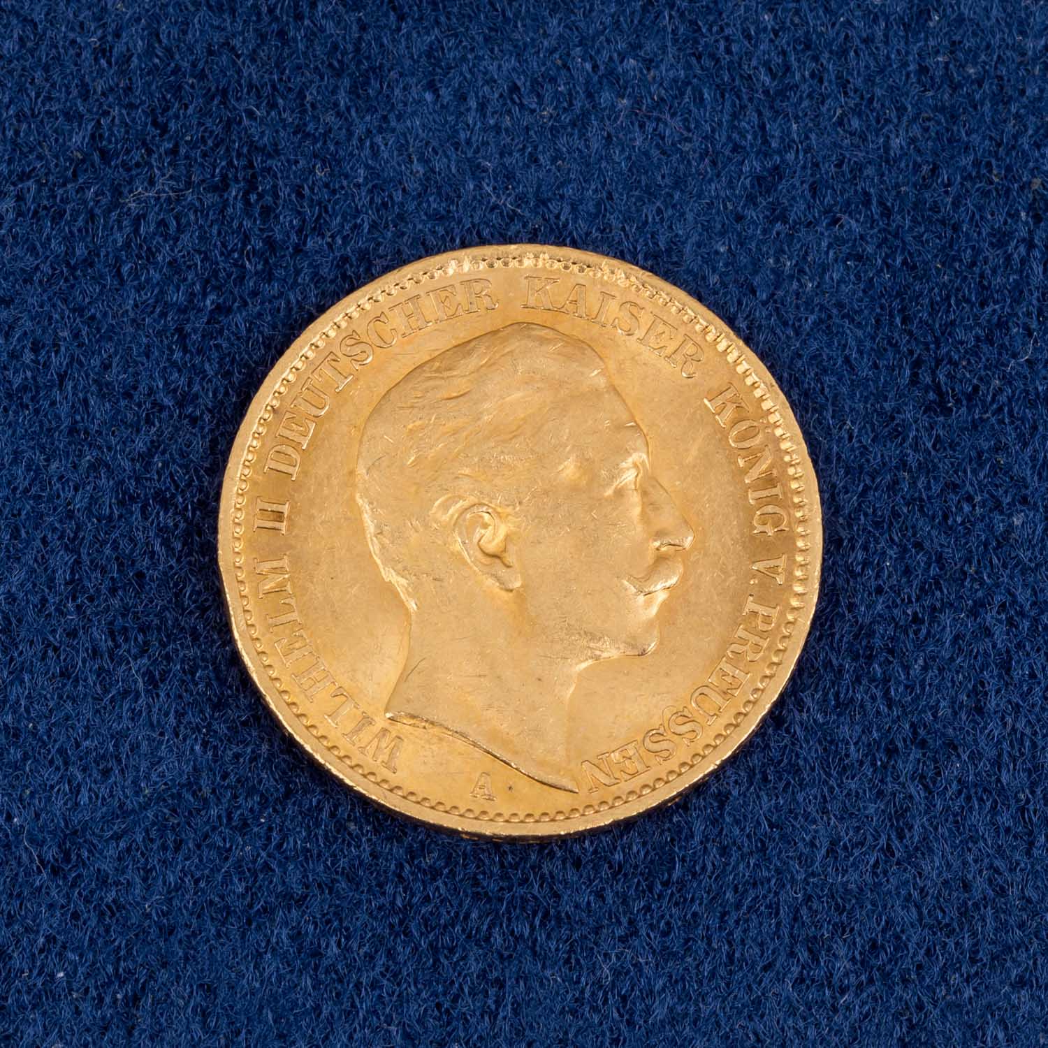GOLDLOT ca. 24 g fein, bestehend aus Preussen 20 Mark 1911 A Wilhelm II., Südafrika 2 Rand 1974, - Bild 3 aus 5
