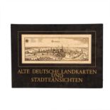 Mappenwerk ALTE DEUTSCHE LANDKARTEN UND STÄDTEANSICHTEN. Darunter auch weiteres nicht