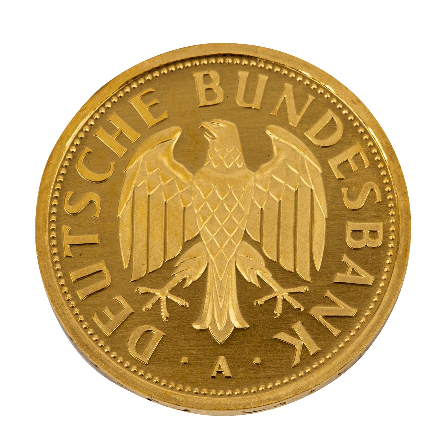 BRD - 1 Deutsche Mark 2001 A in Gold, ca. 12 g fein, prägefrisch, verkapselt FRG - 1 Deutsche Mark - Bild 2 aus 2