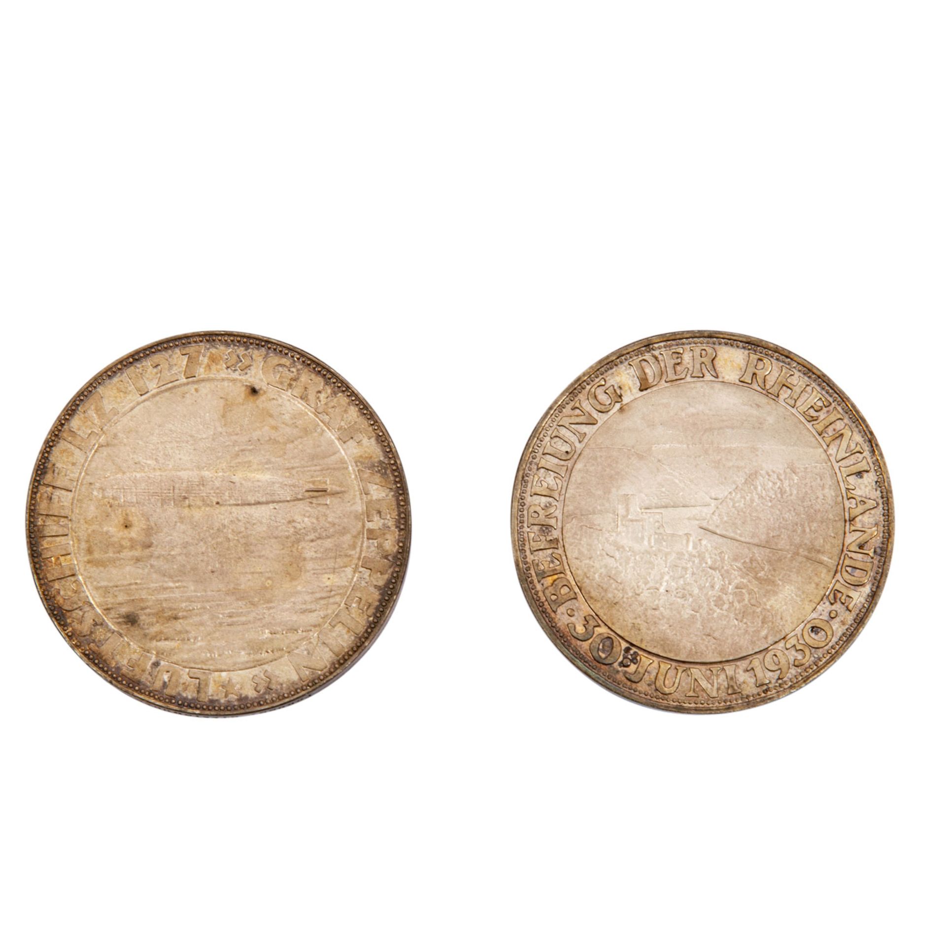 2 Silbermedaillen der Weimarer Republik - 1 x Weimarer Republik - Silbermedaille 1930, von - Image 2 of 2